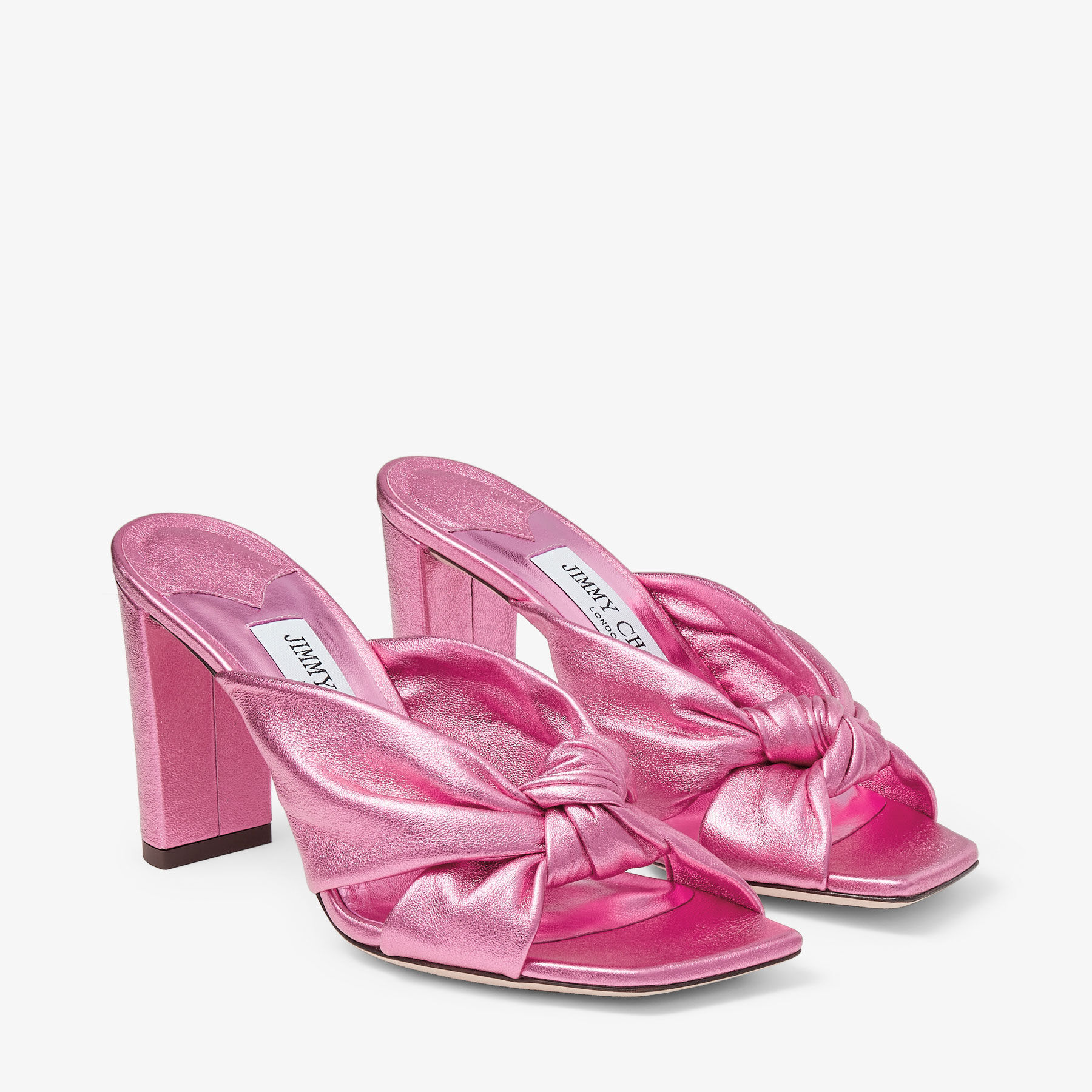 【完売必至】Jimmy Choo Avenue 85 メタリックミュール AVENUE 85 | ゴールド メタリックナッパレザー・ミュール | 2023