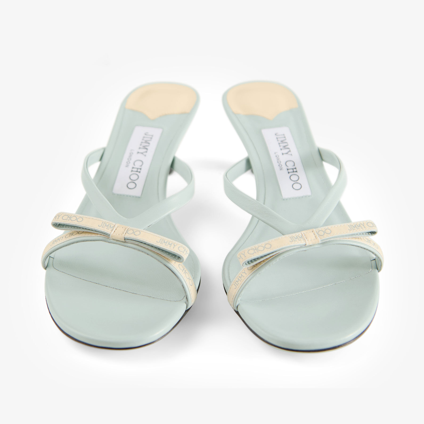 専用ページ　Jimmy Choo BLARE ミュール　サンダル　パンプス シエラ ミュール45 |ブラック レザー リボン・ミュールサンダル