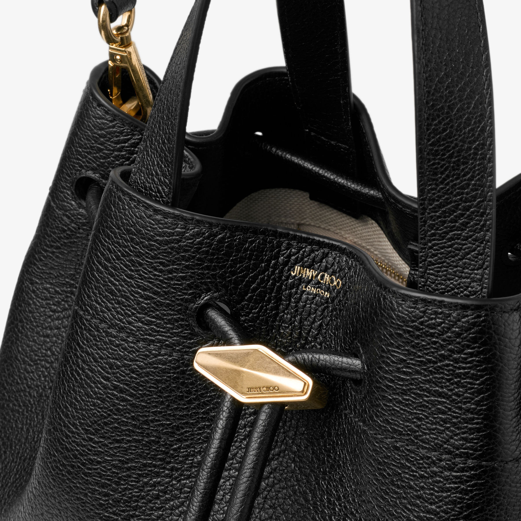 JIMMY CHOO バック カバン シンチ トート | ブラック ソフトカーフスキン・トートバッグ