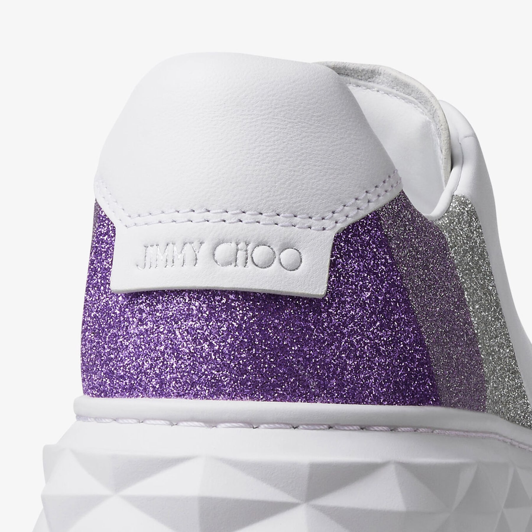 Diamond Light Maxi/F | White Leather Trainers| JIMMY CHOO