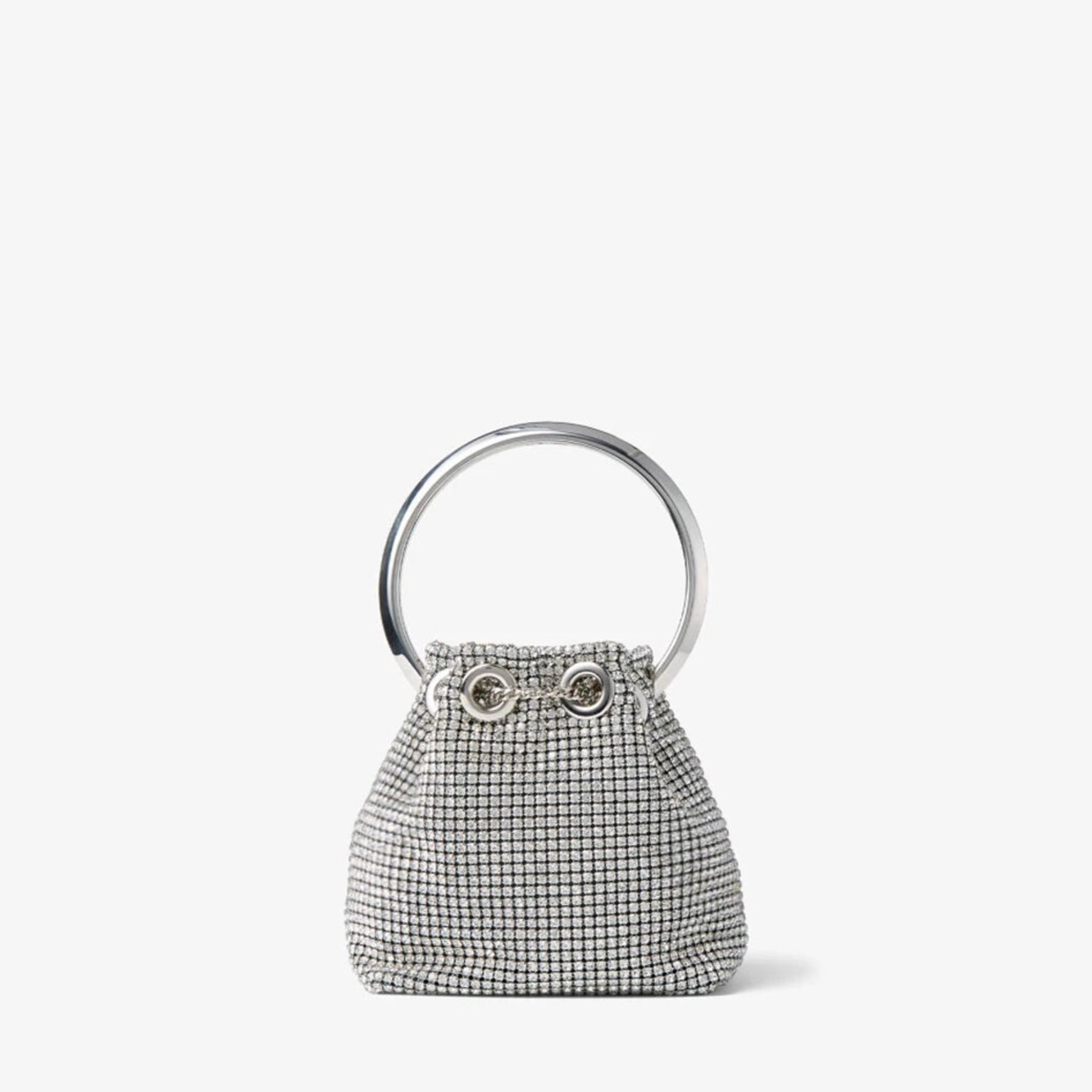 MICRO BON BON | クリスタルハンドル付き シルバー クリスタルメッシュ