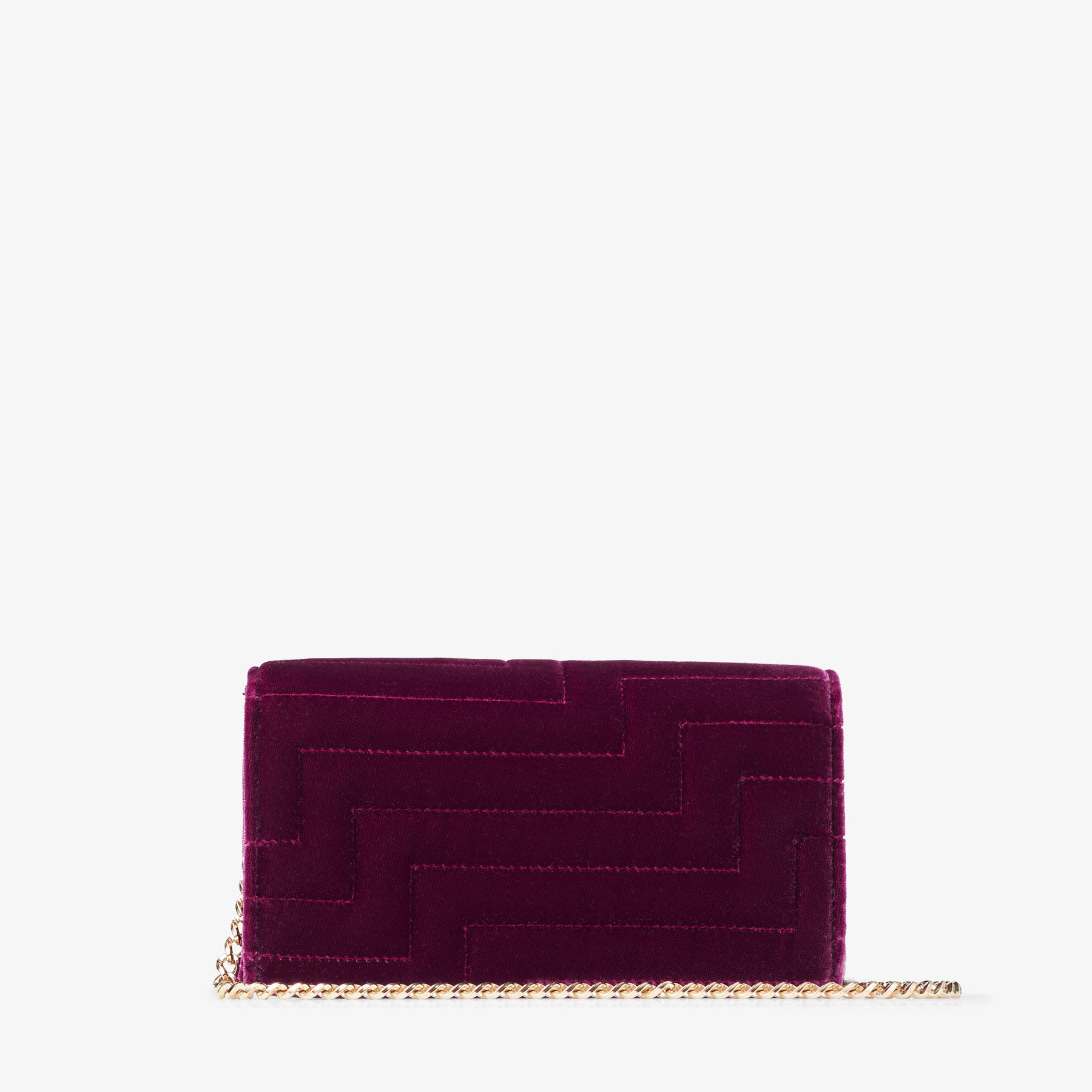AVENUE WALLET/CHAIN | Boysenberry Avenue Velvet Wallet with