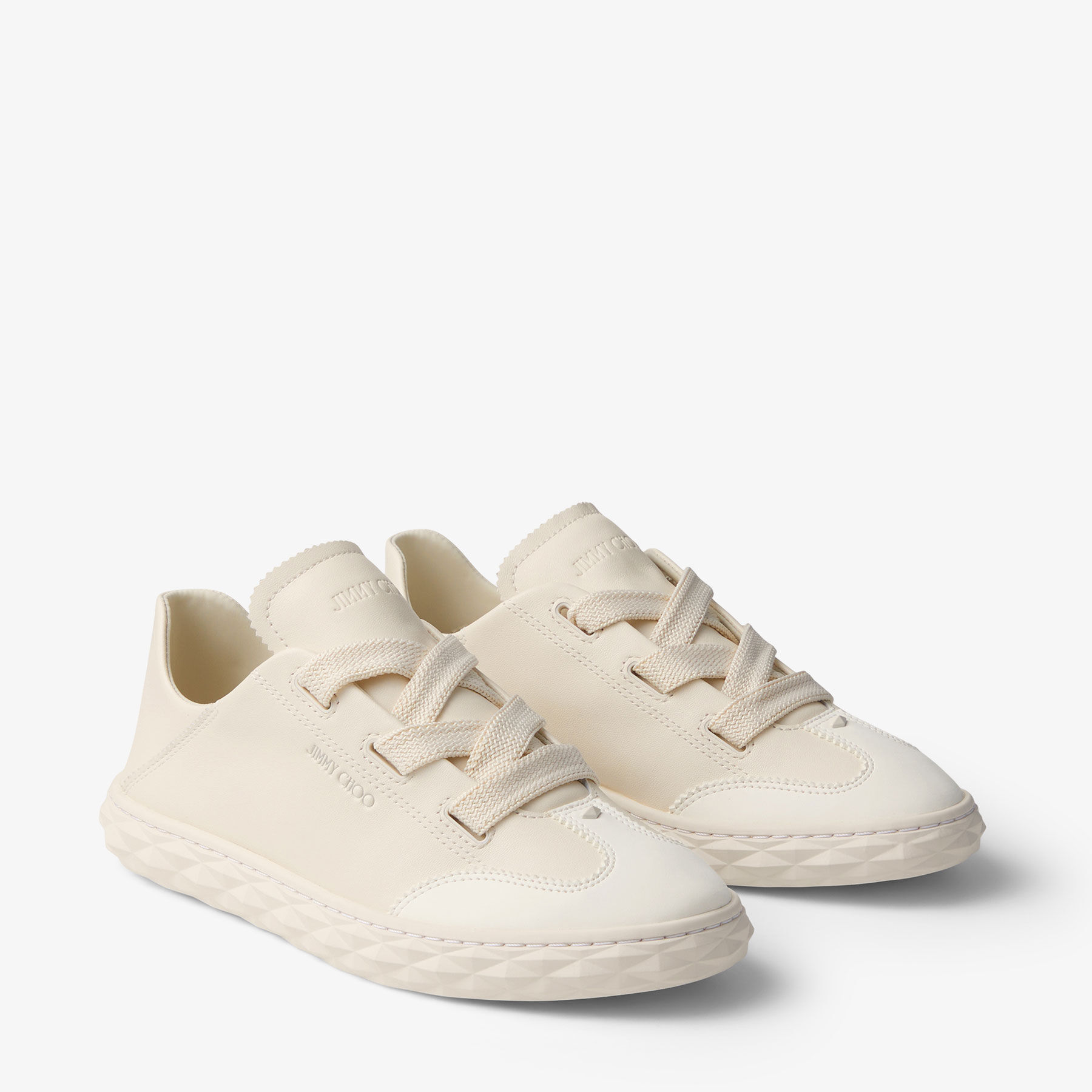 Diamond Light Flex/F| Latte Leather Trainers JIMMY CHOO