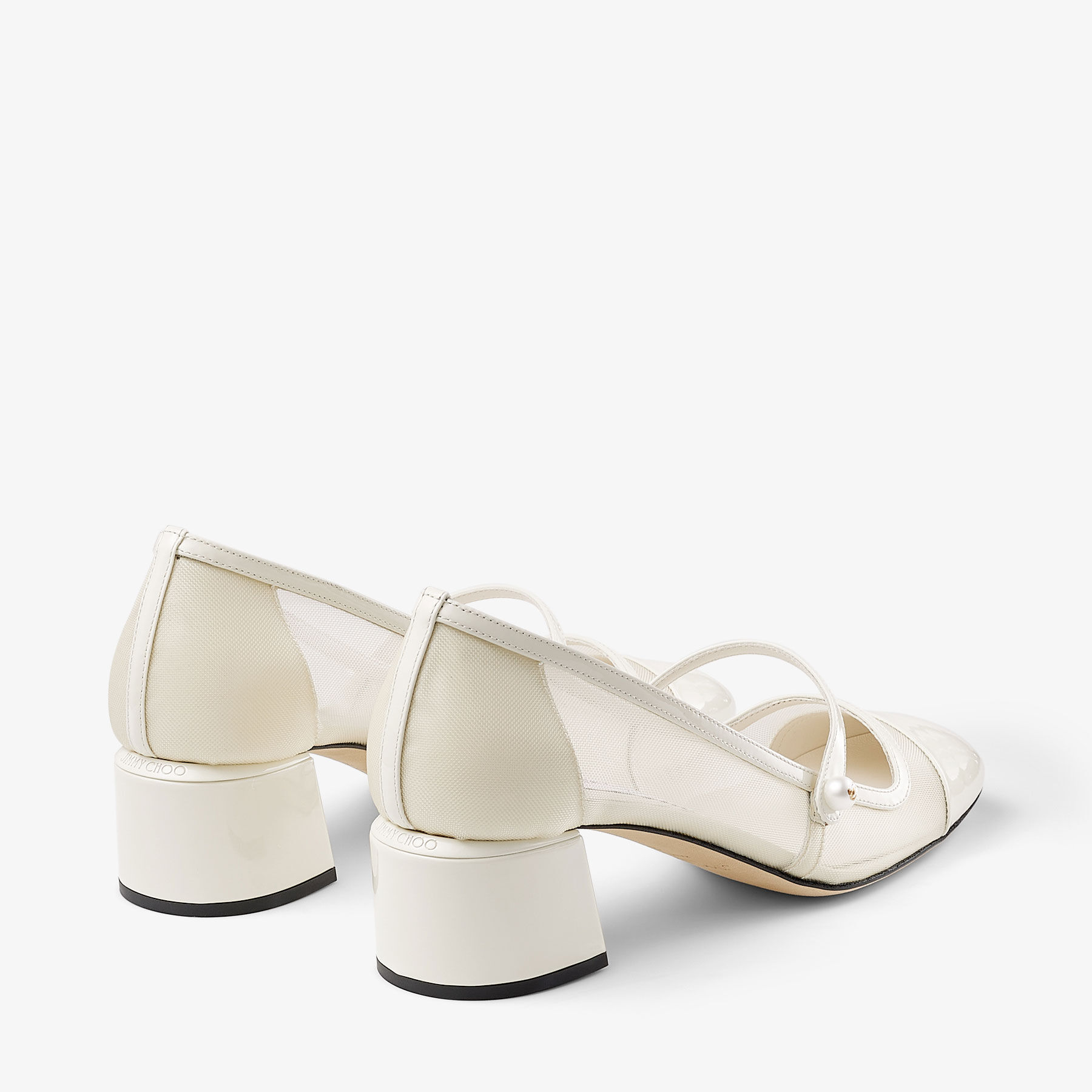 Jimmy Choo Jimmy Choo Elisa 45 Nappa and Patent Leather Pumps main image 1
