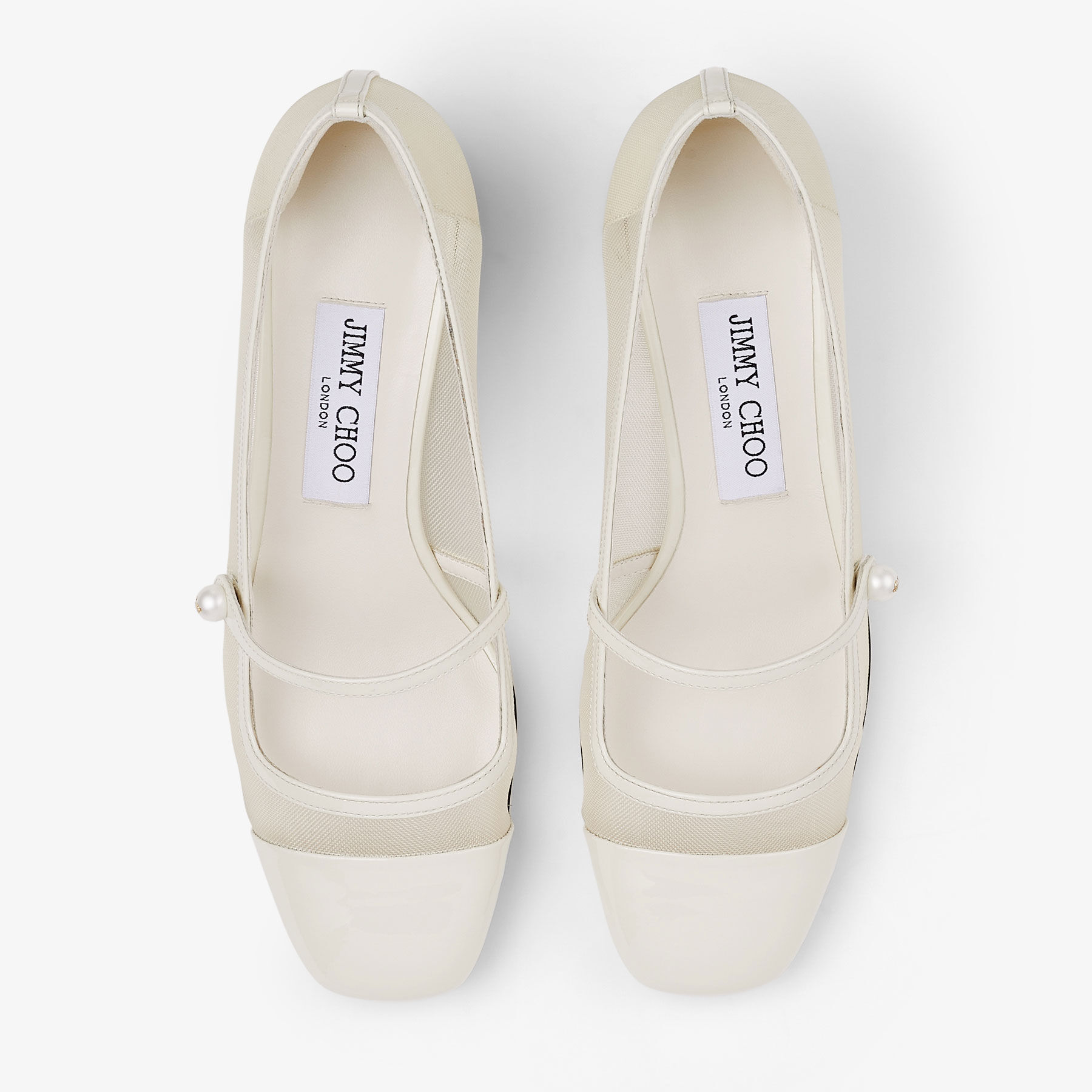Jimmy Choo Jimmy Choo Elisa 45 Nappa and Patent Leather Pumps