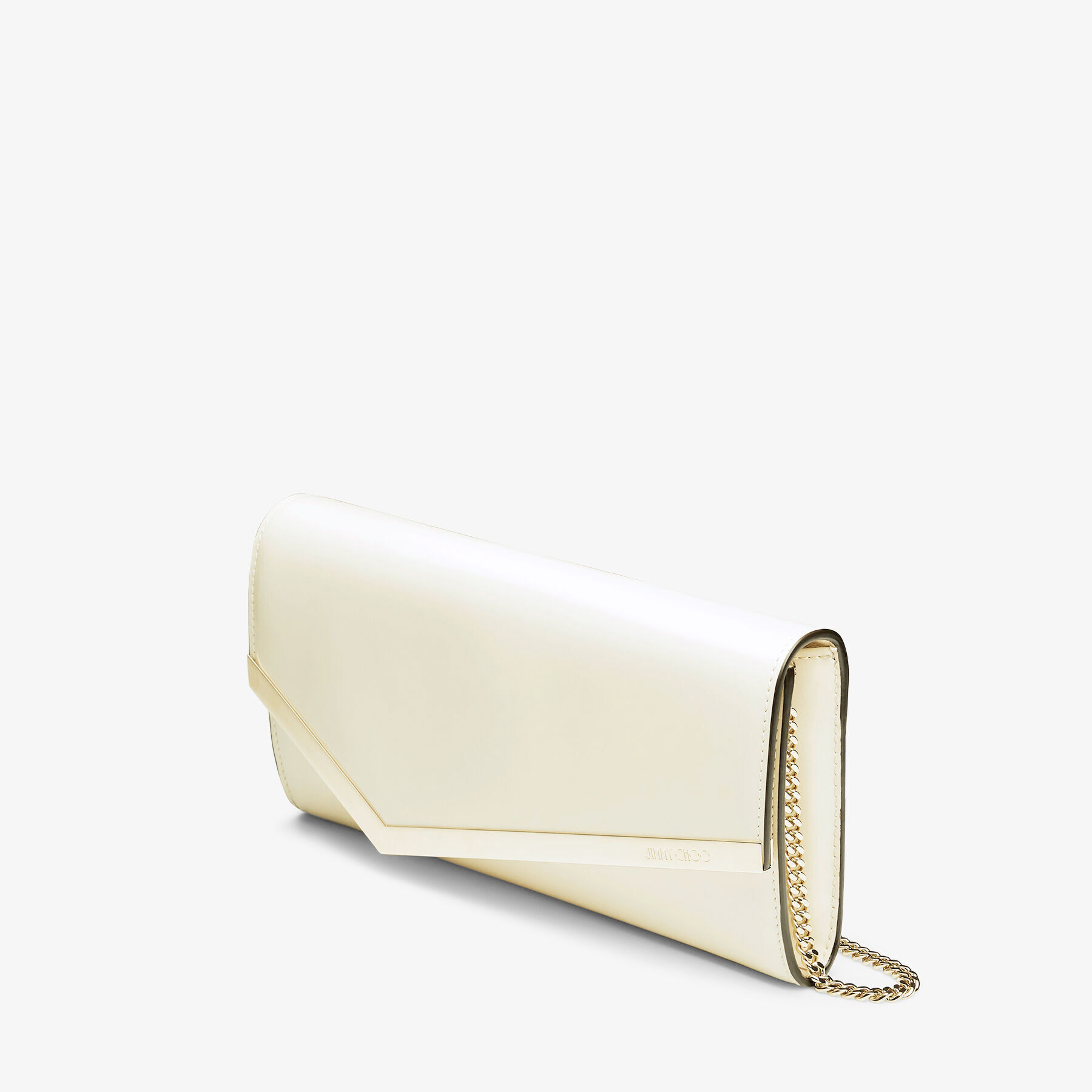 EMMIE | Latte Patent Leather Clutch Bag | Spring 2023 collection ...