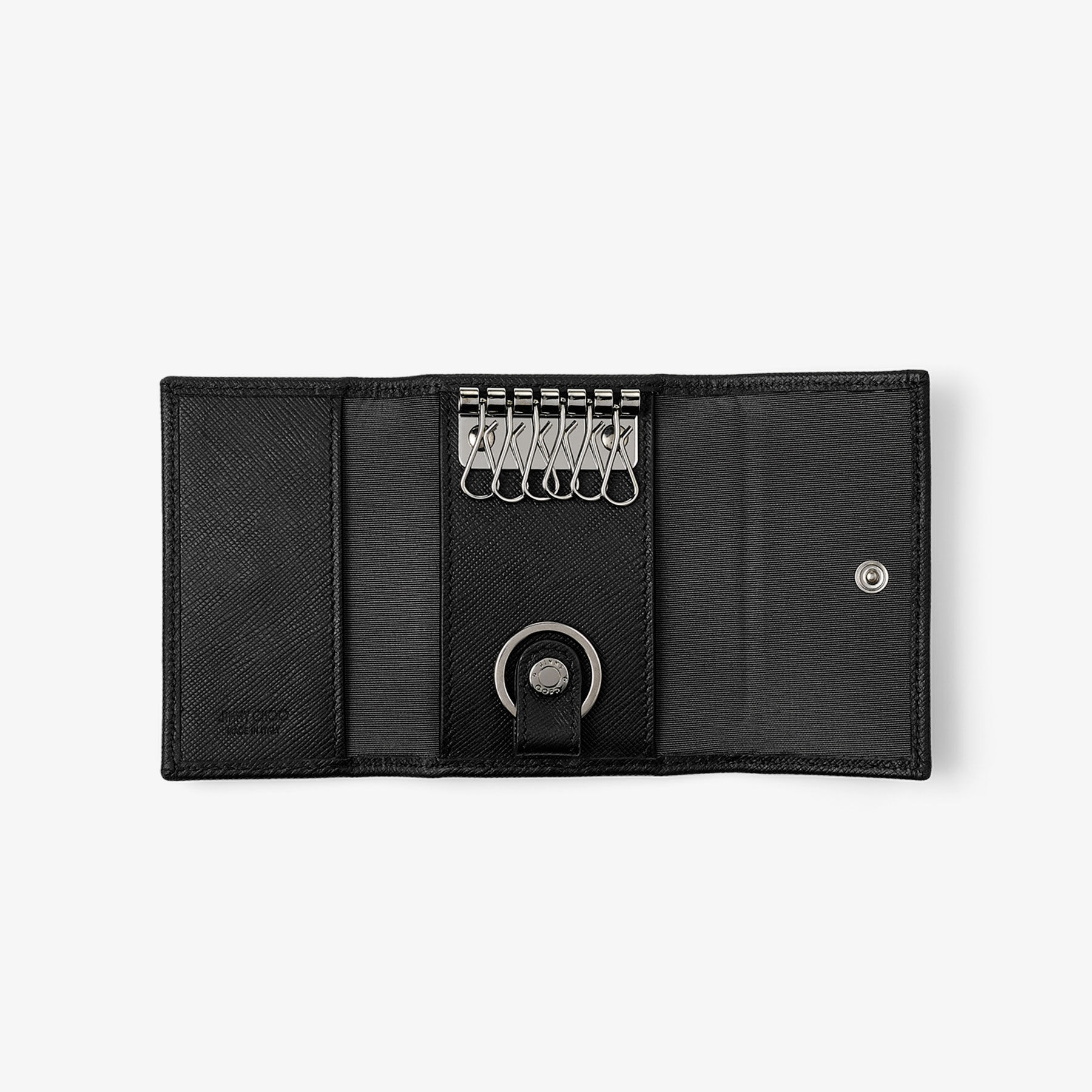 Howick | Black Textured Leather Key Case | New Collection | JIMMY CHOO NZ