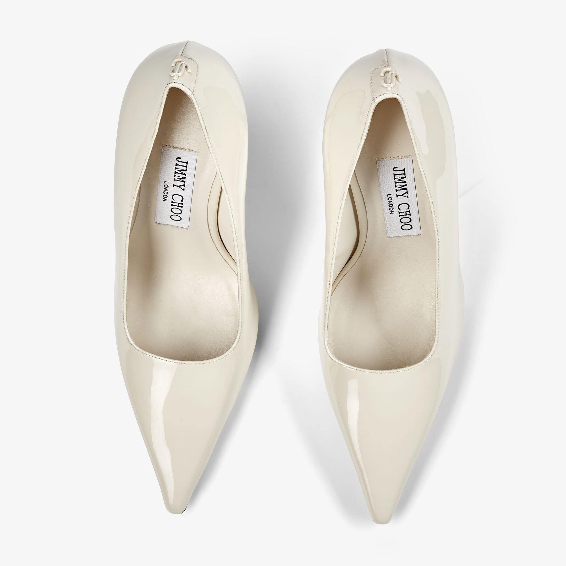 Ixia 95 | Latte Patent Leather Pumps | New Collection | JIMMY CHOO