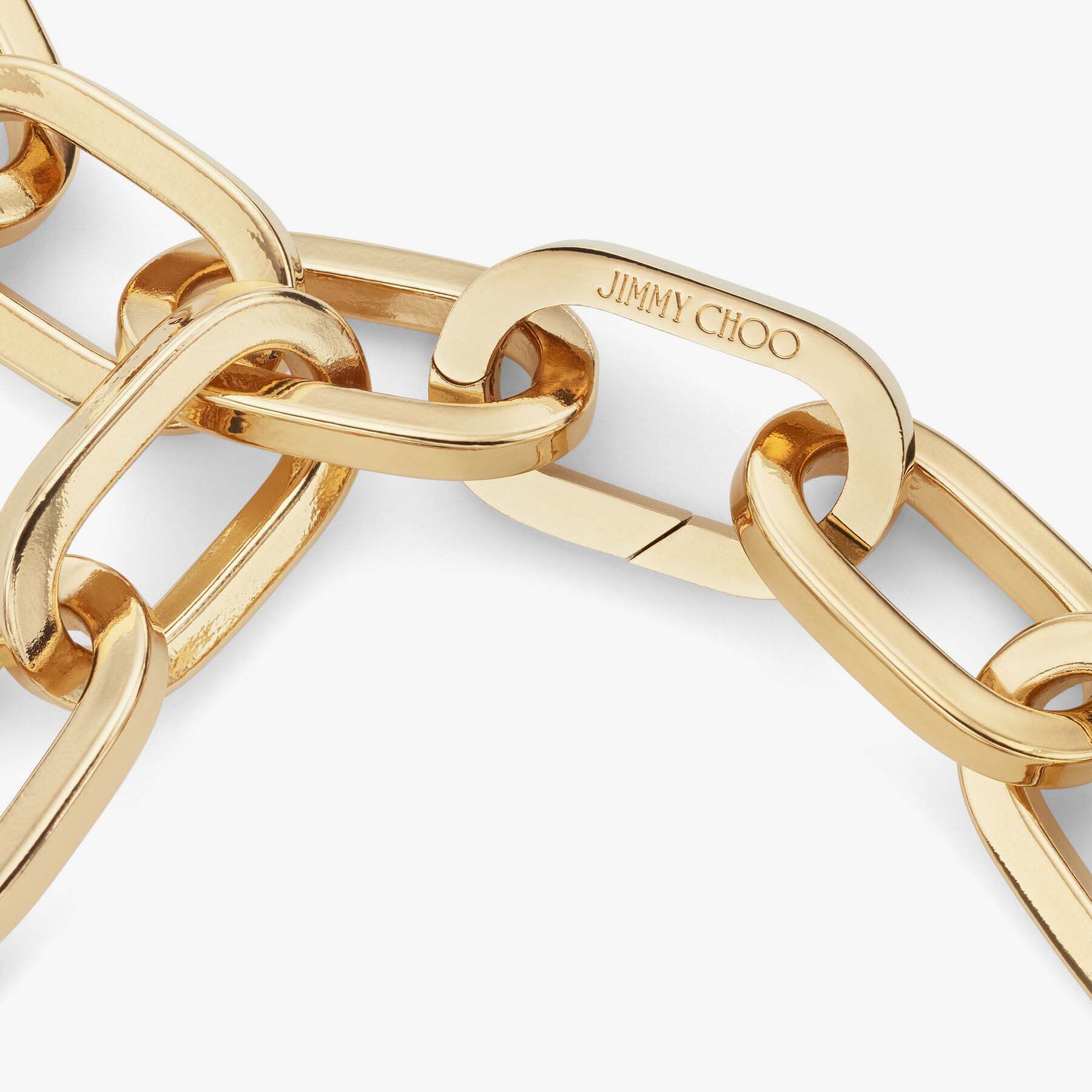 Gold-Finish Metal JC Chain Necklace | JC Chain Necklace ...