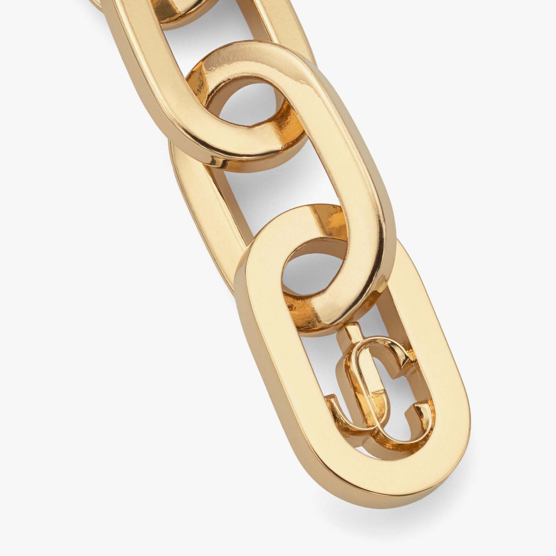 Gold-Finish Metal JC Chain Necklace | JC Chain Necklace ...