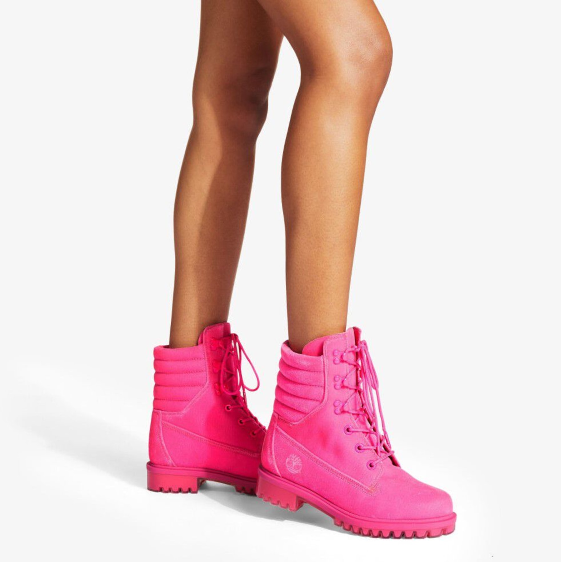 Interacción defecto Noticias Hot Pink Timberland Velvet Ankle Boots | JIMMY CHOO X TIMBERLAND 8 INCH  PUFFER BOOT | Jimmy Choo x Timberland Collection | JIMMY CHOO