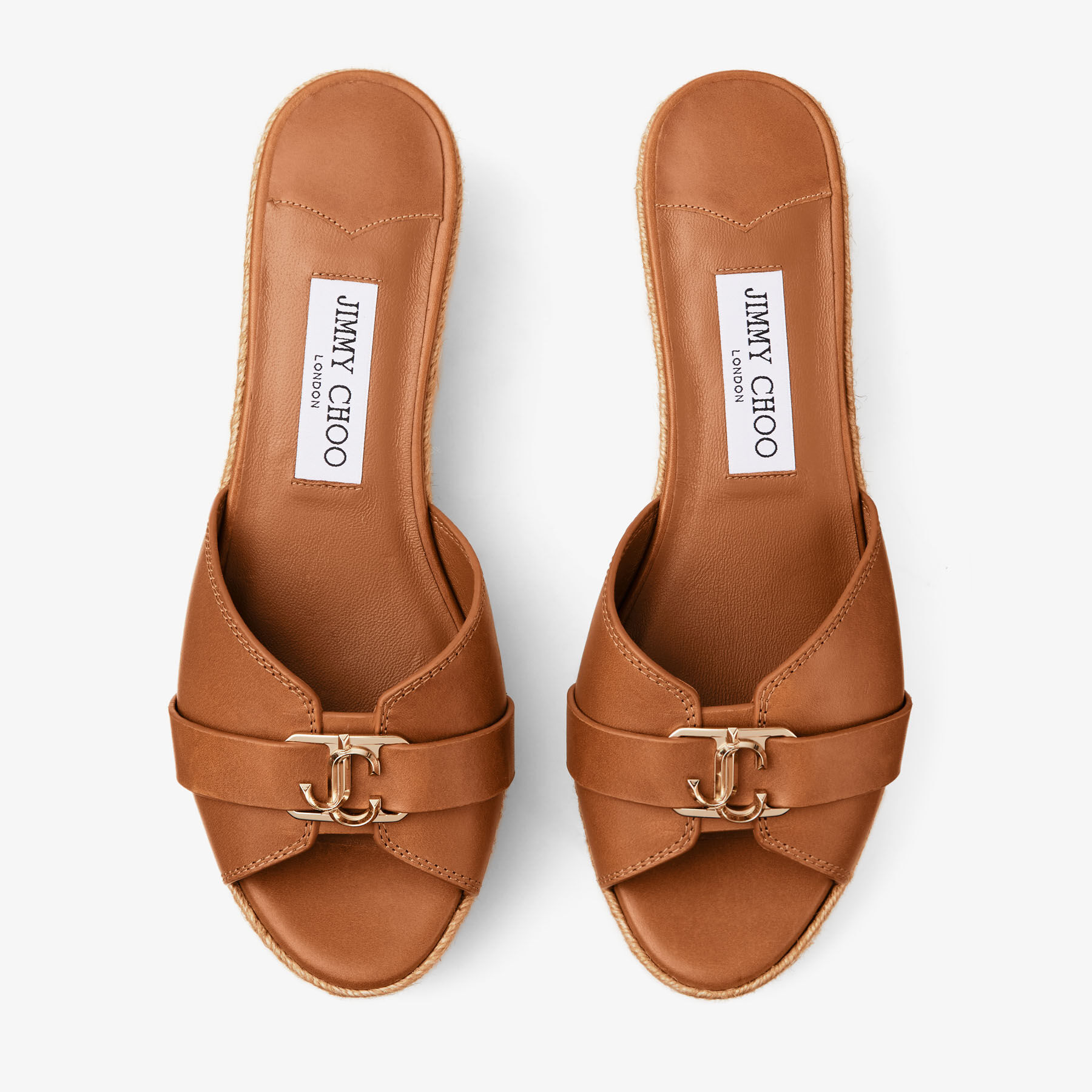 Yellow Leather Lido Wedge Mule