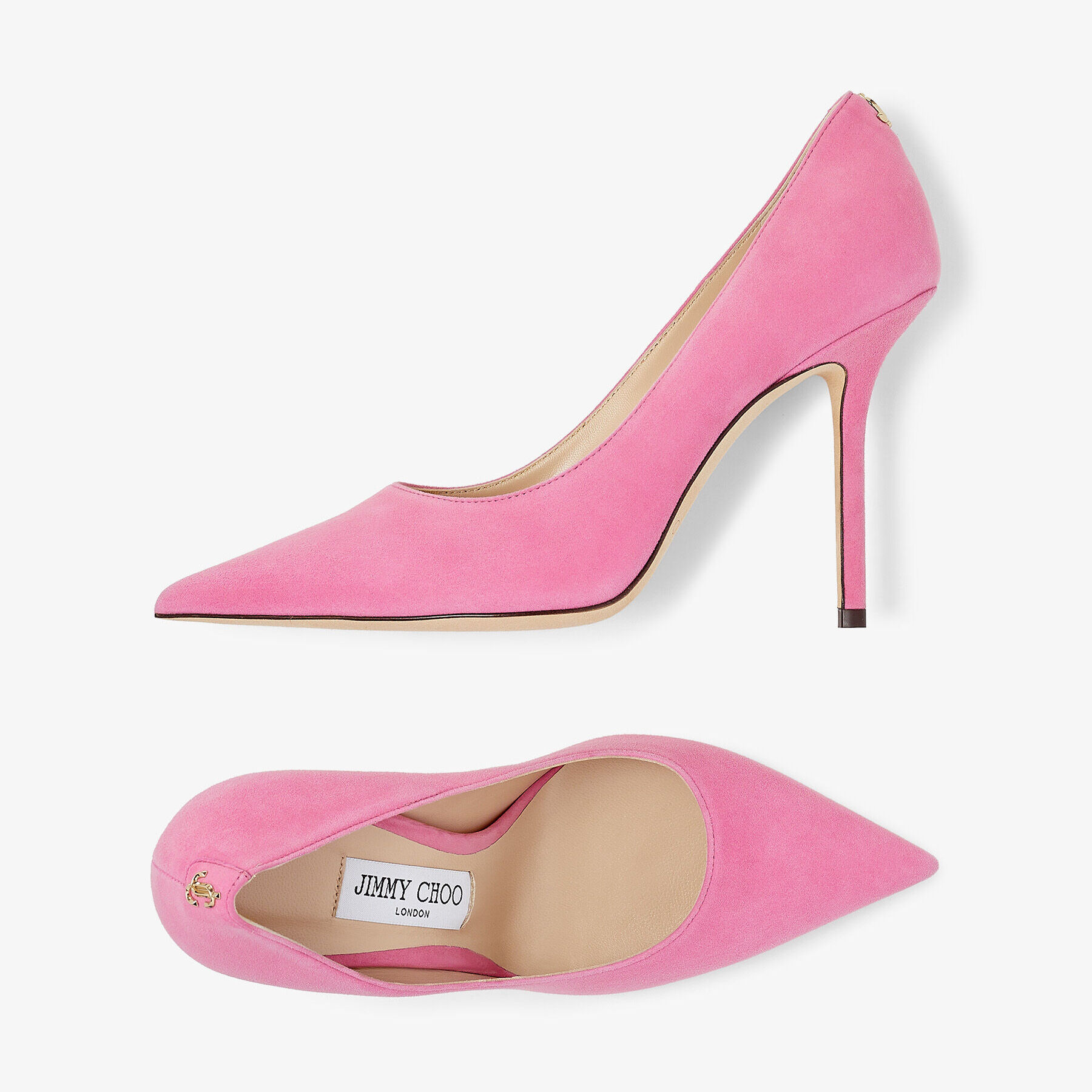 Damen Schuhe Absätze Pumps Jimmy Choo Wildleder Love 100 in Pink 