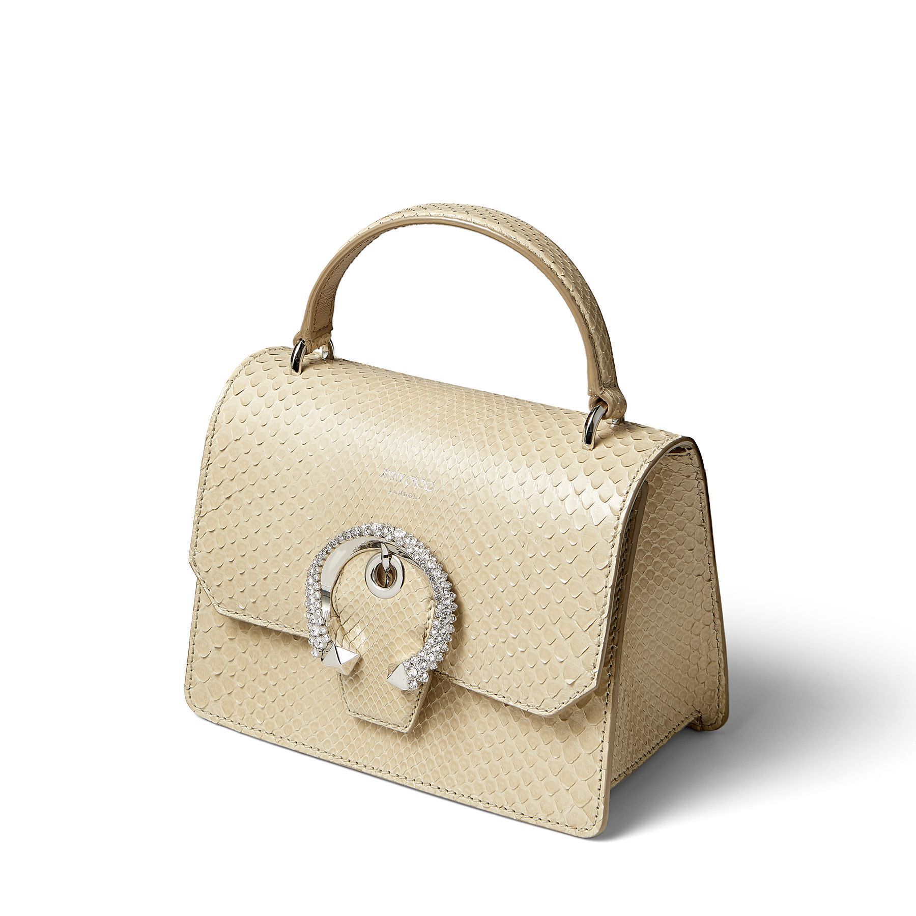 Sand Dune Python Satchel with Crystal Buckle | MADELINE SATCHEL/S ...