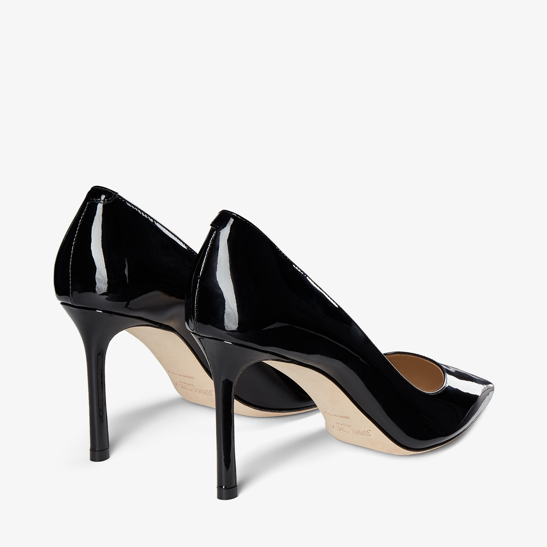 Black Patent Leather Pointy Toe Pumps | Romy 85 | Pre Fall