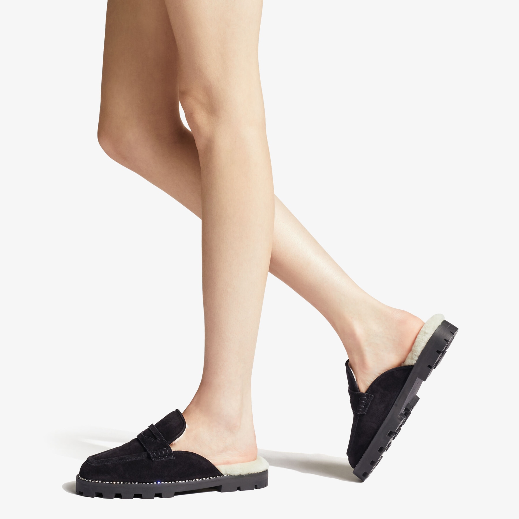 スリッポン JIMMY CHOO DRU FLAT FABRIC SLIPON Jimmy Choo Ladies Dru Leather-Trim Canvas Espadrilles, Brand