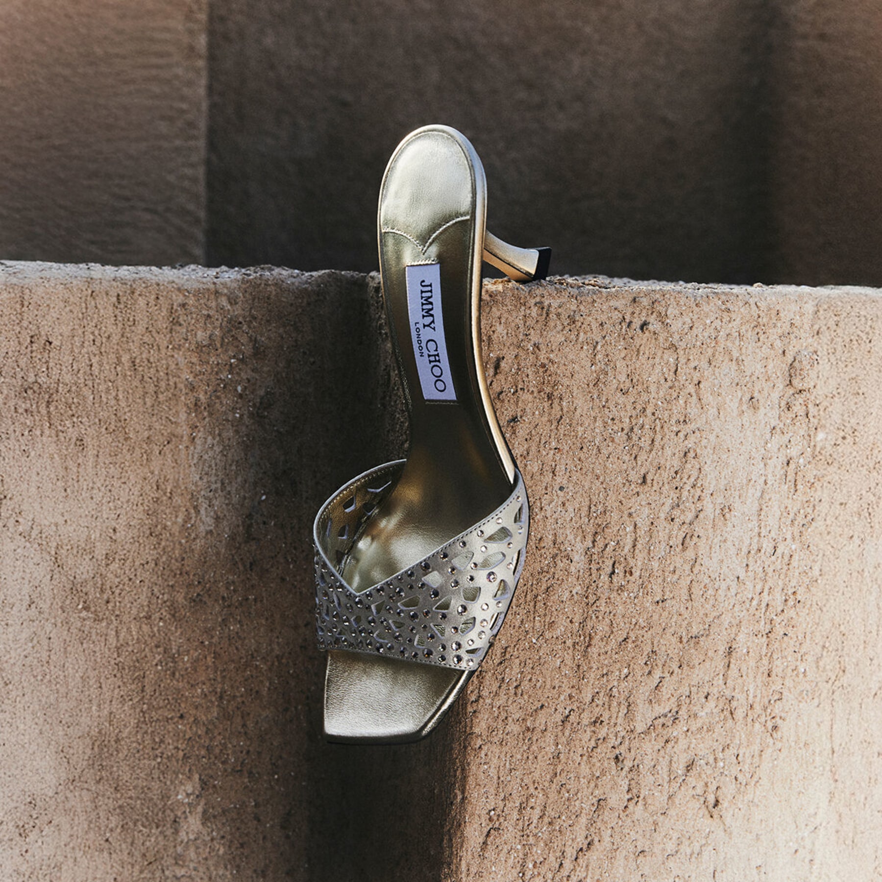 サンダル・ミュール Jimmy Choo SANDAL (SKYE70DKX GOLDCRYSTAL) Skye 70|Gold/Crystal Satin Crystal Sandals| JIMMY CHOO CA