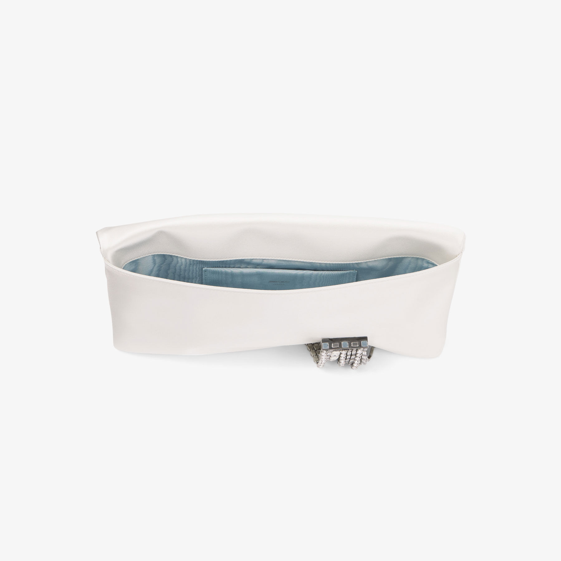 長財布 Zandra clutch in ivory satin by Jimmy Choo Zandra | Ivory Satin Clutch Bag | JIMMY CHOO