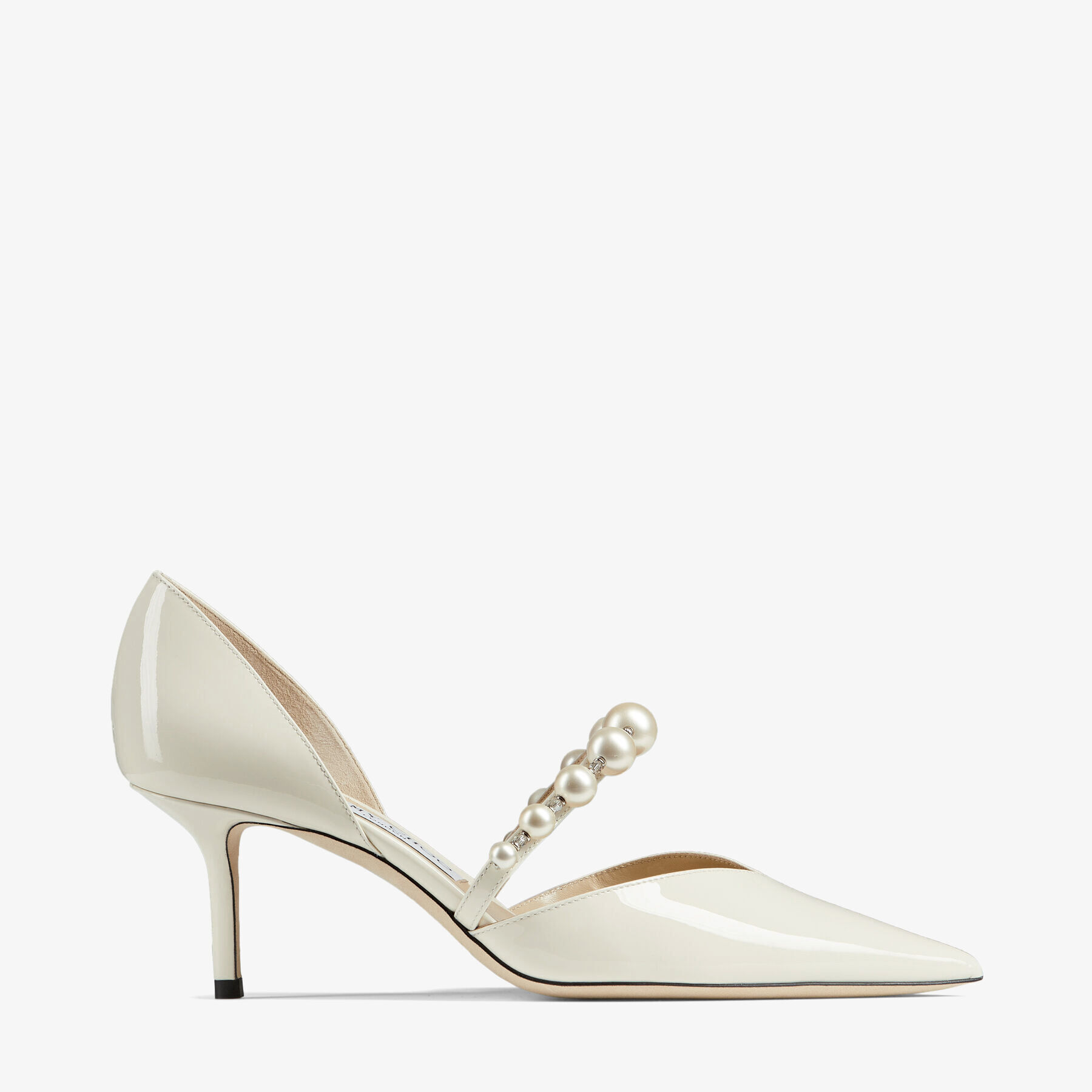 Aurelie 65| Bridal White Patent Leather Pumps | JIMMY CHOO