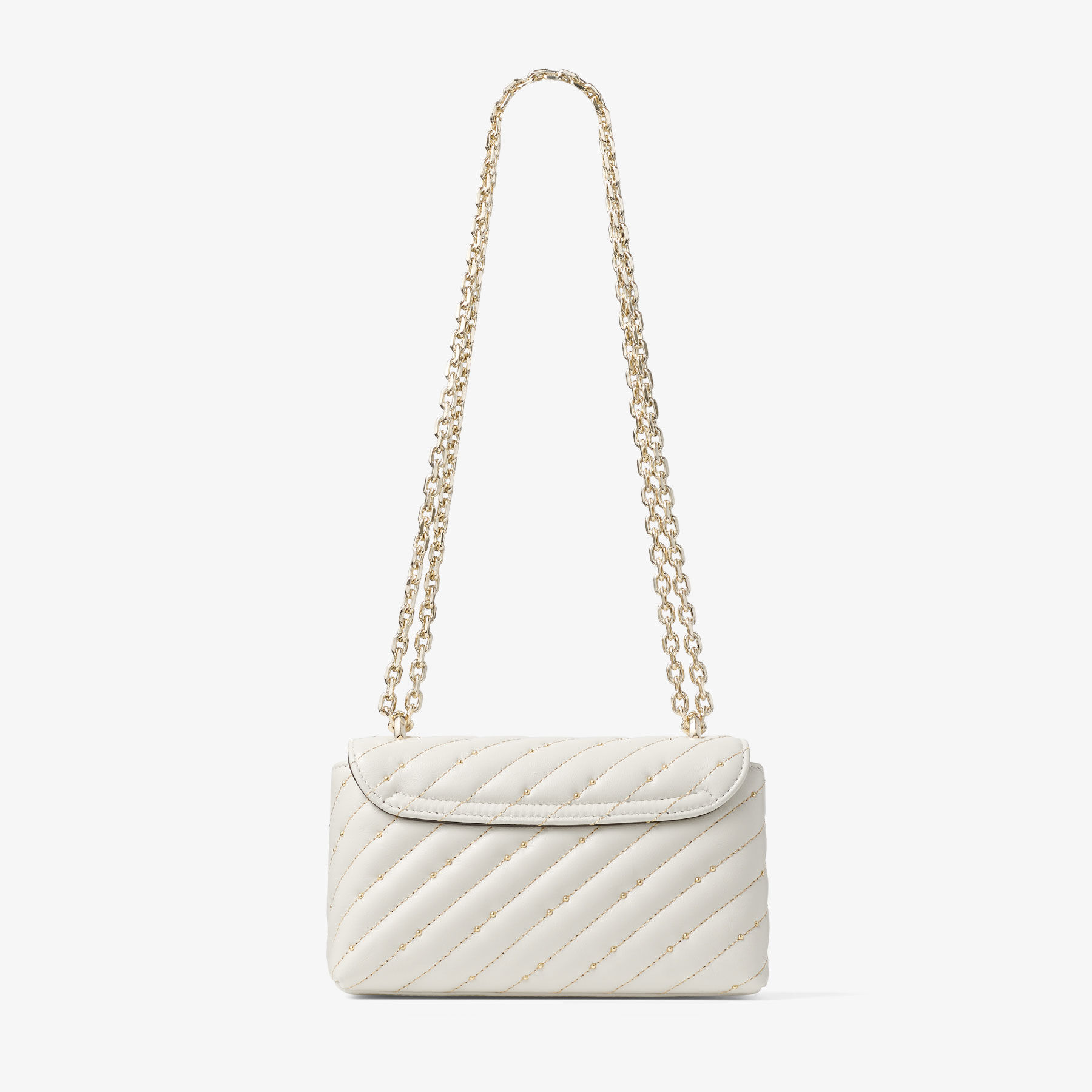 Avenue Curve Crossbody Small | Latte Quilted Nappa Leather