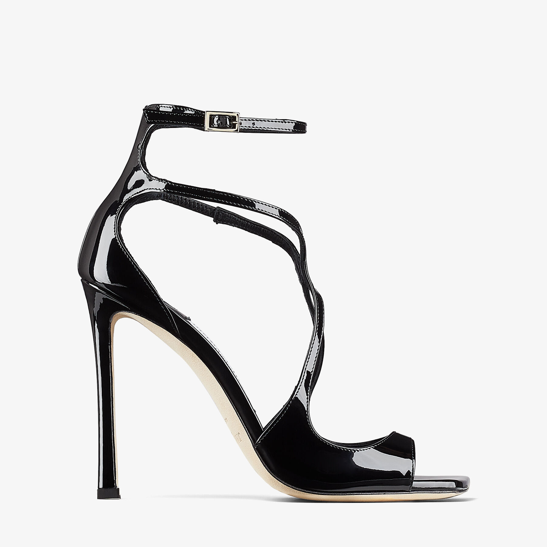 Black Patent Leather Sandals | AZIA 110 | Winter 2021 Collection