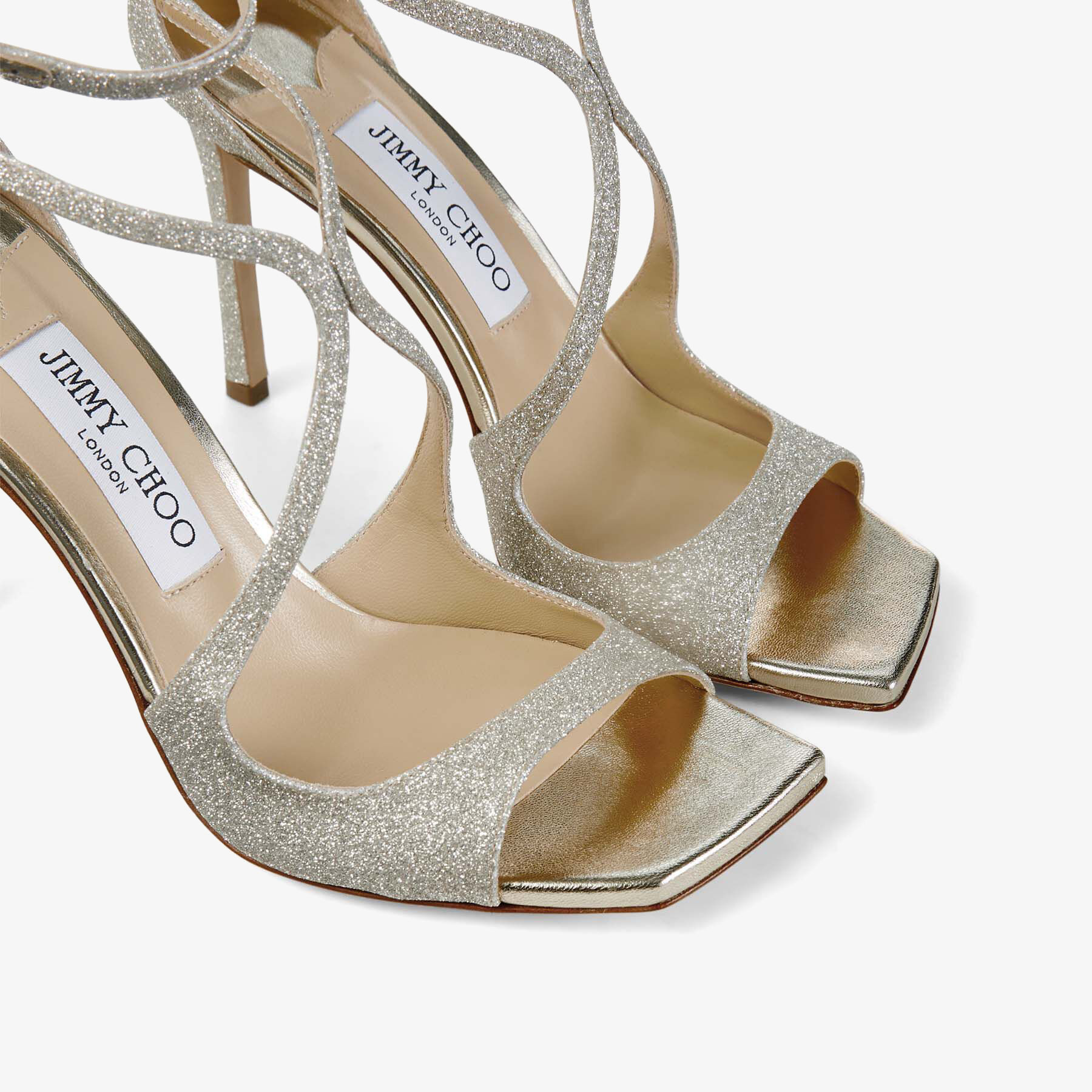 Platinum Ice Dusty Glitter Sandals| 95 | 2022 | CHOO