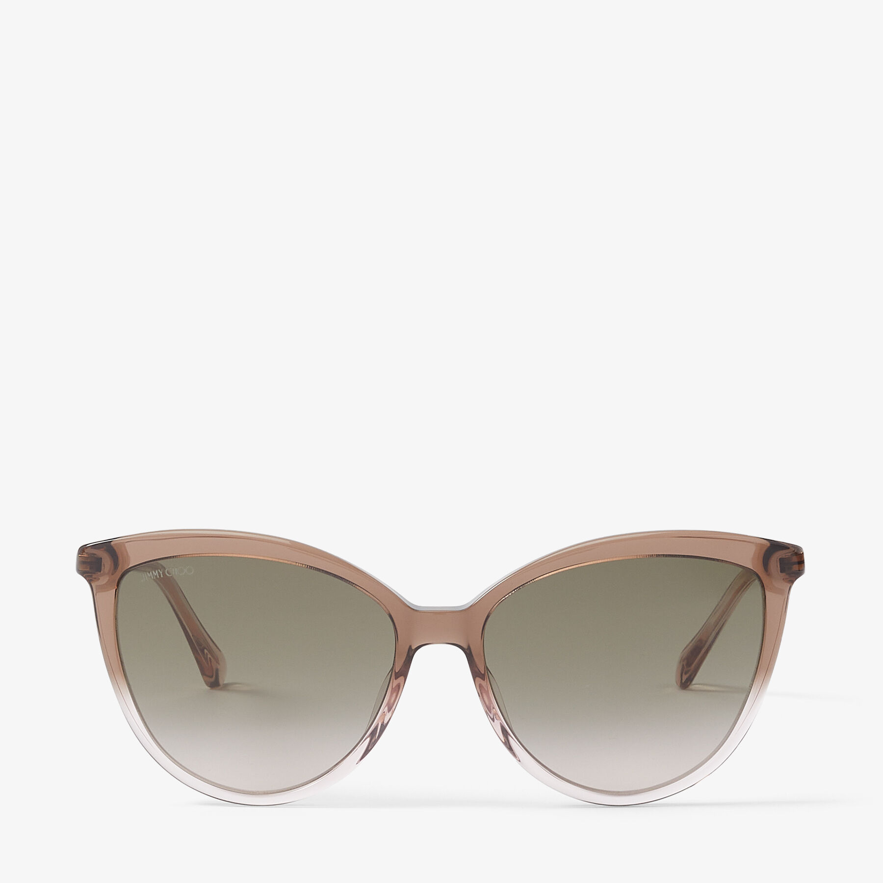 Ja Voorvoegsel Erge, ernstige Brown Nude Cat Eye Sunglasses with Swarovski Crystal Fabric | BELINDA/S |  Spring/Summer 2023 | JIMMY CHOO US UK