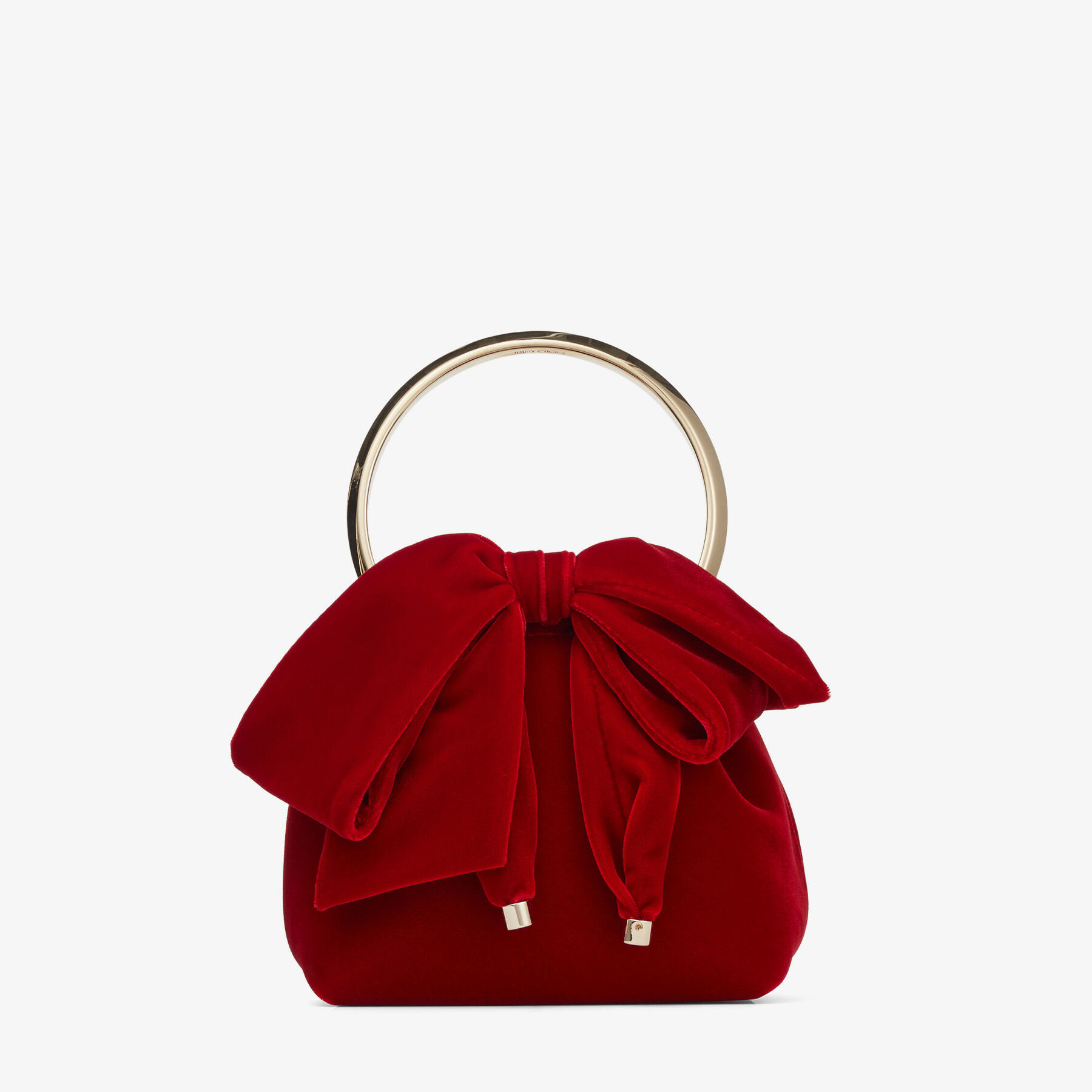 BON BON | Red Velvet Bag With Bow | Winter 2022 collection | JIMMY CHOO US