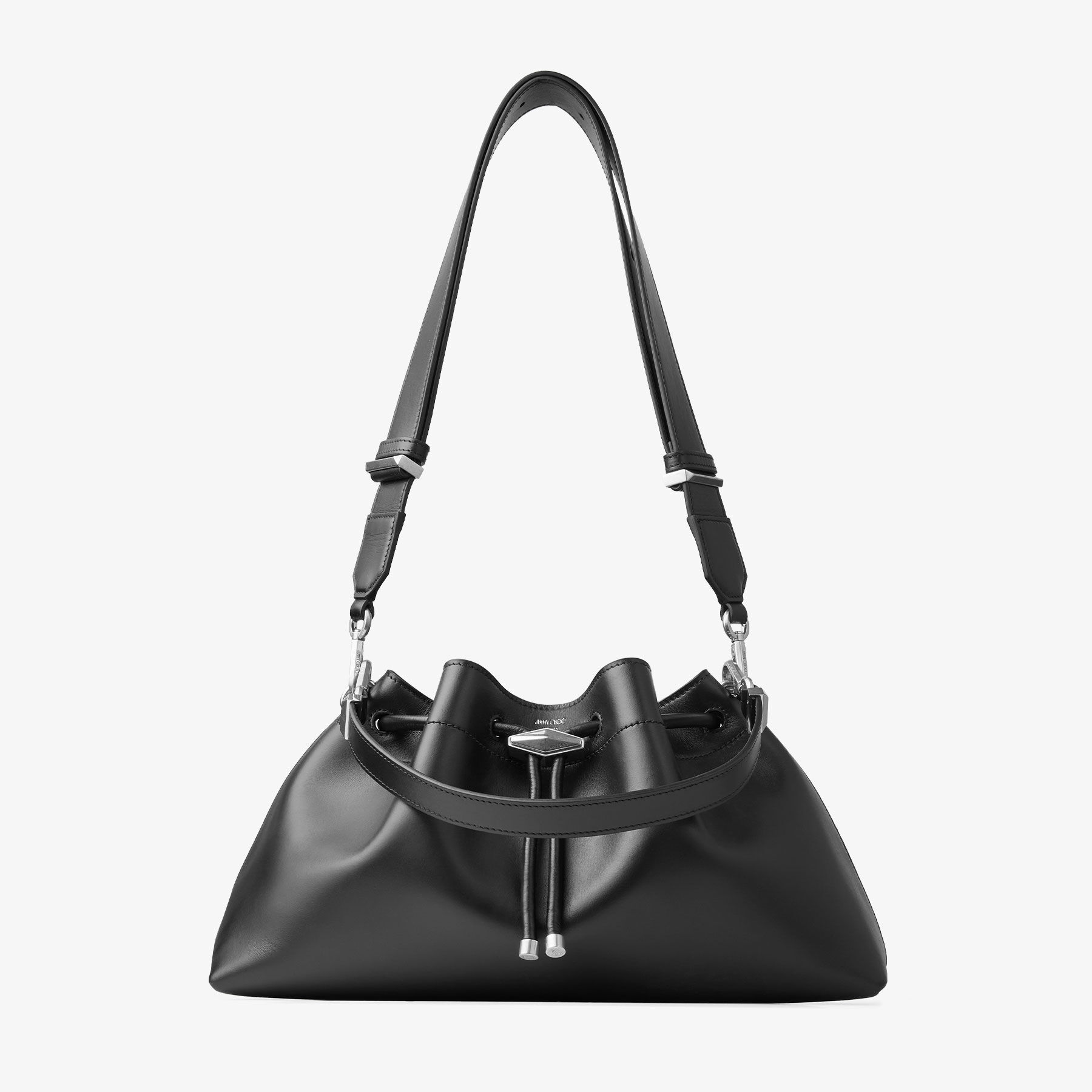 Cinch M | Black Calf Leather Bag | JIMMY CHOO