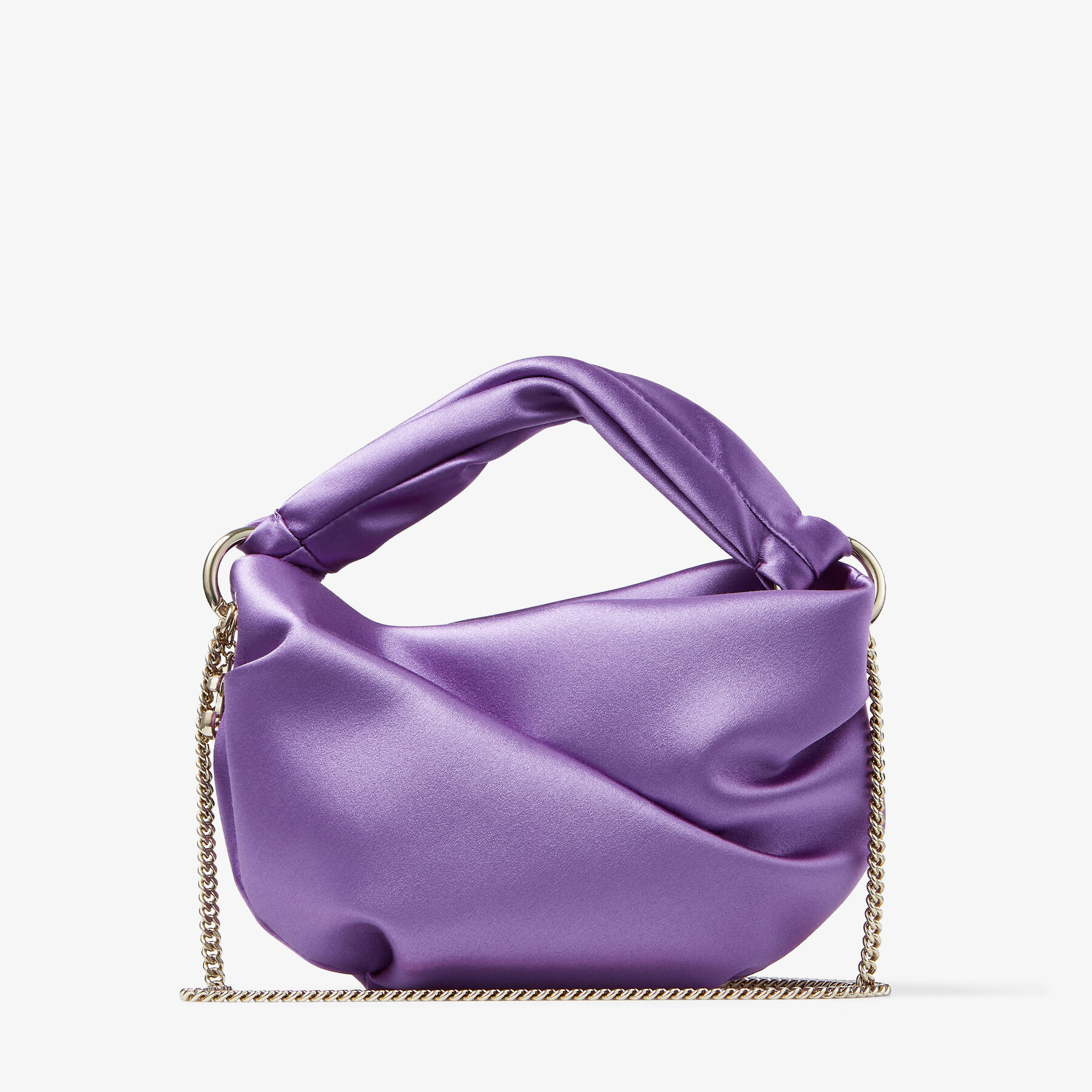 BONNY | Wisteria Satin Bag with Twisted Handle | Winter 2022 collection ...