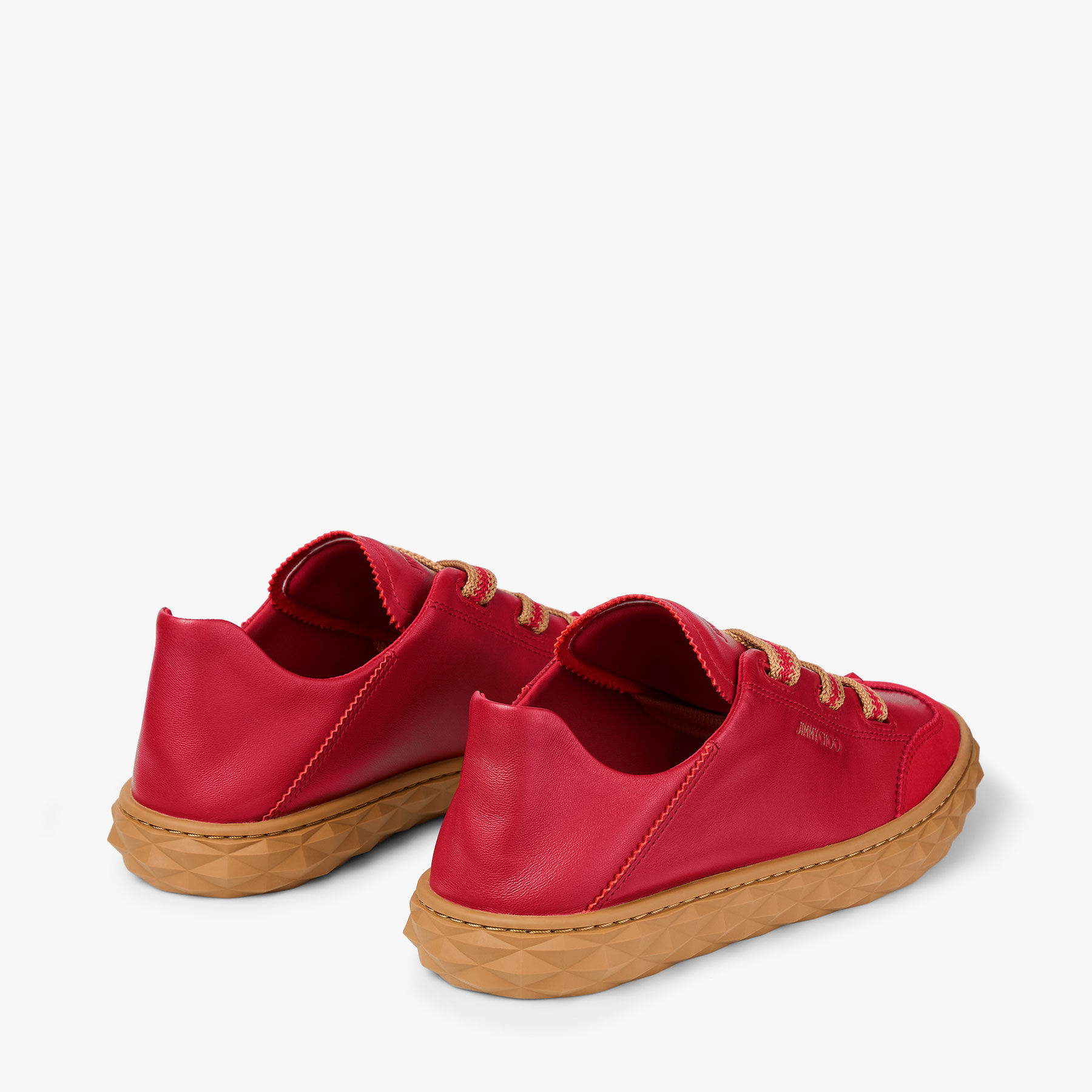 【おとさん】JIMMY CHOO レッド スニーカー　サイズ37 Diamond Light Flex/F | Ruby Red Leather Trainers | JIMMY CHOO