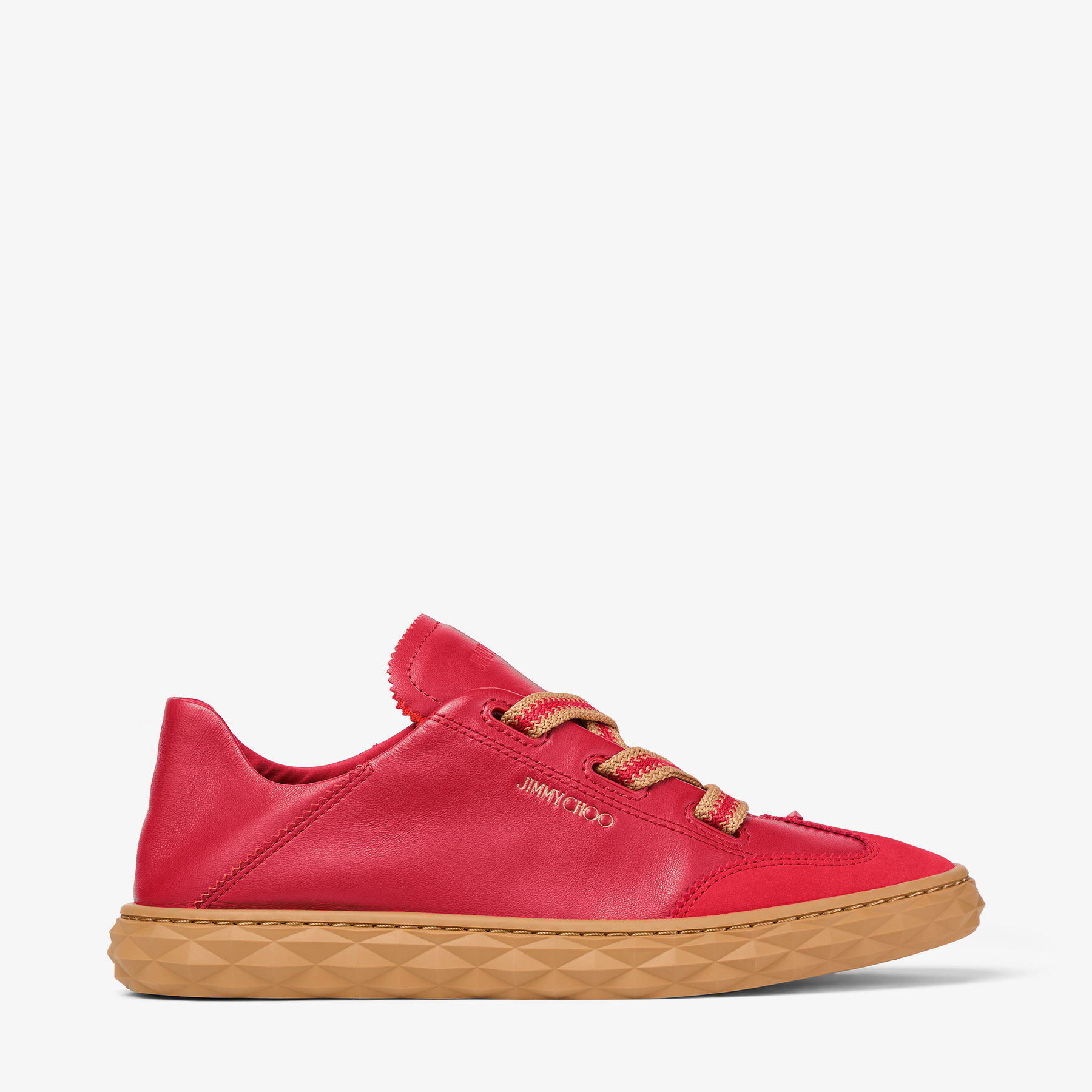【おとさん】JIMMY CHOO レッド スニーカー　サイズ37 Diamond Light Flex/F | Ruby Red Leather Trainers | JIMMY CHOO