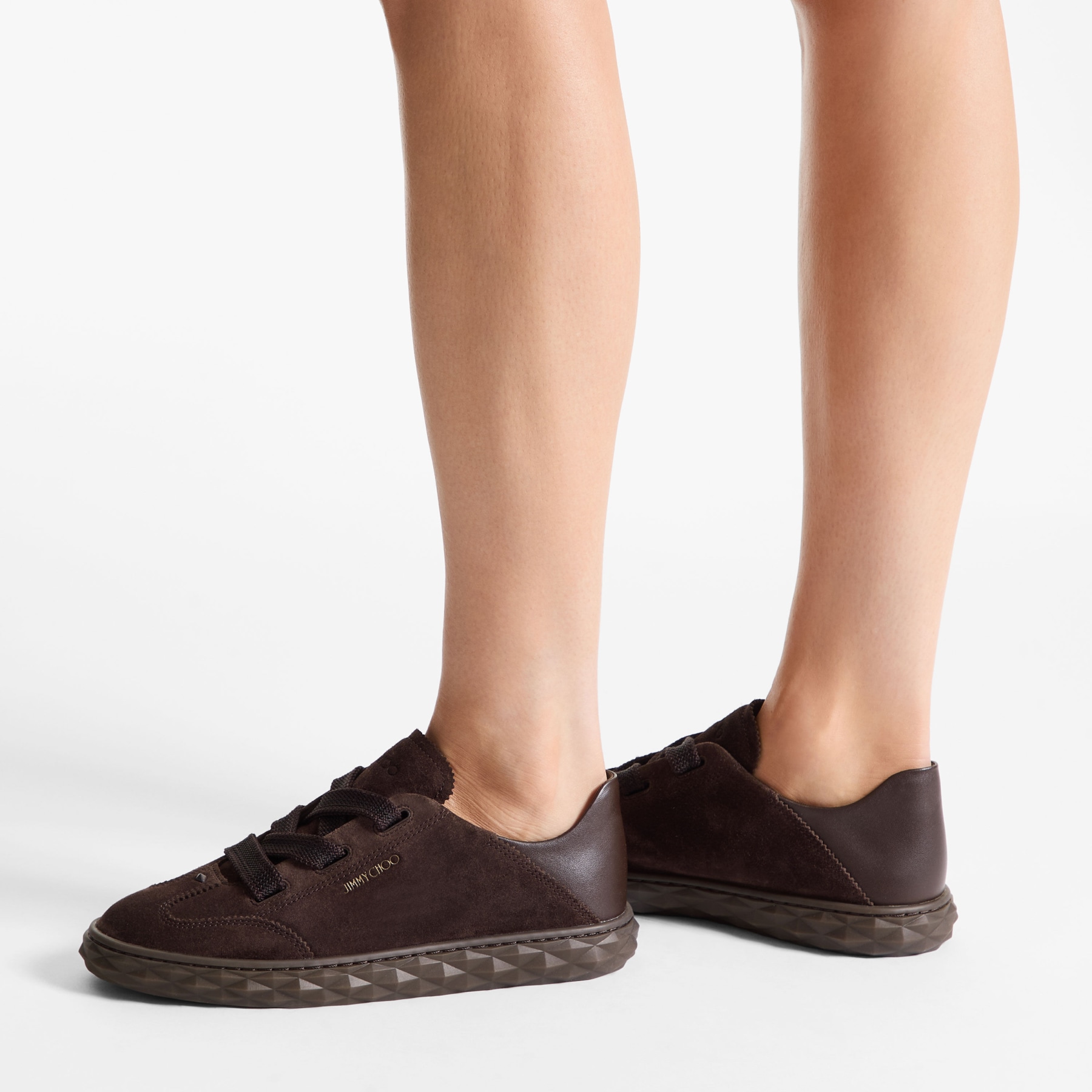 Diamond Light Flex F | Chocolate Suede and Leather Trainers