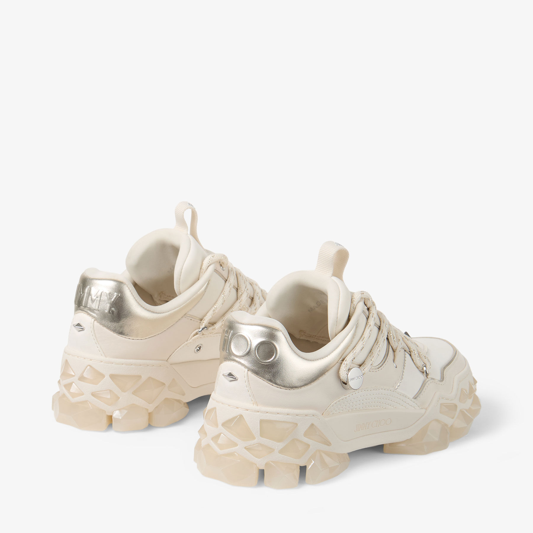 Diamond X II/F | Latte Leather Trainers | JIMMY CHOO