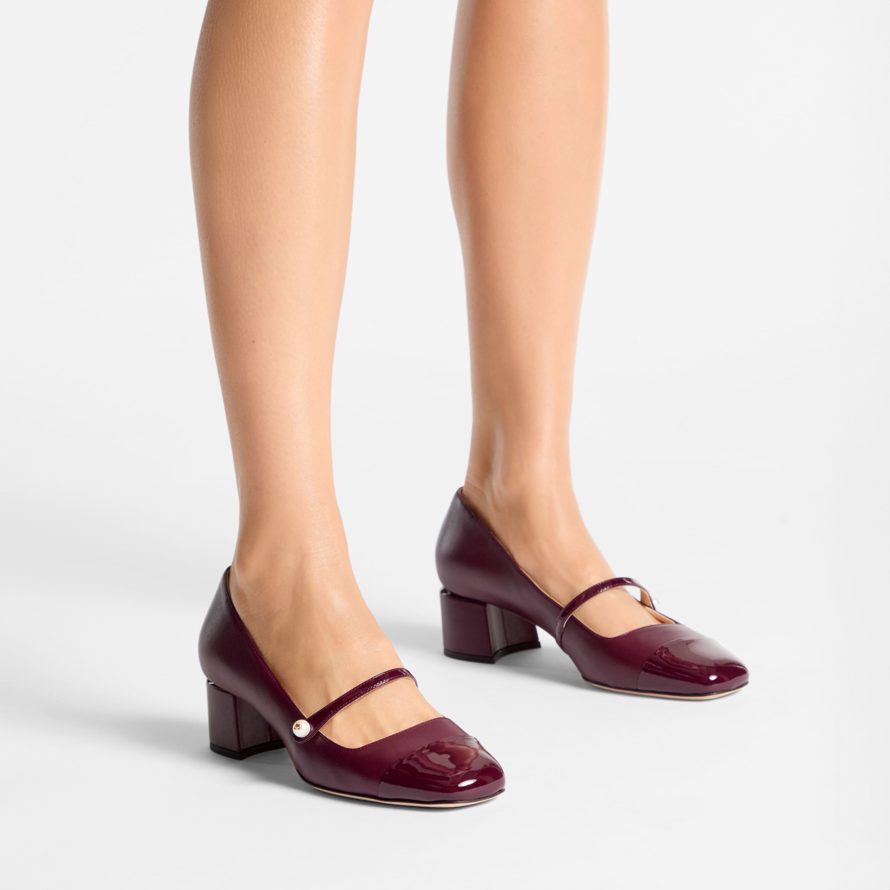 Elisa 45 | Garnet Patent Leather Pumps | JIMMY CHOO