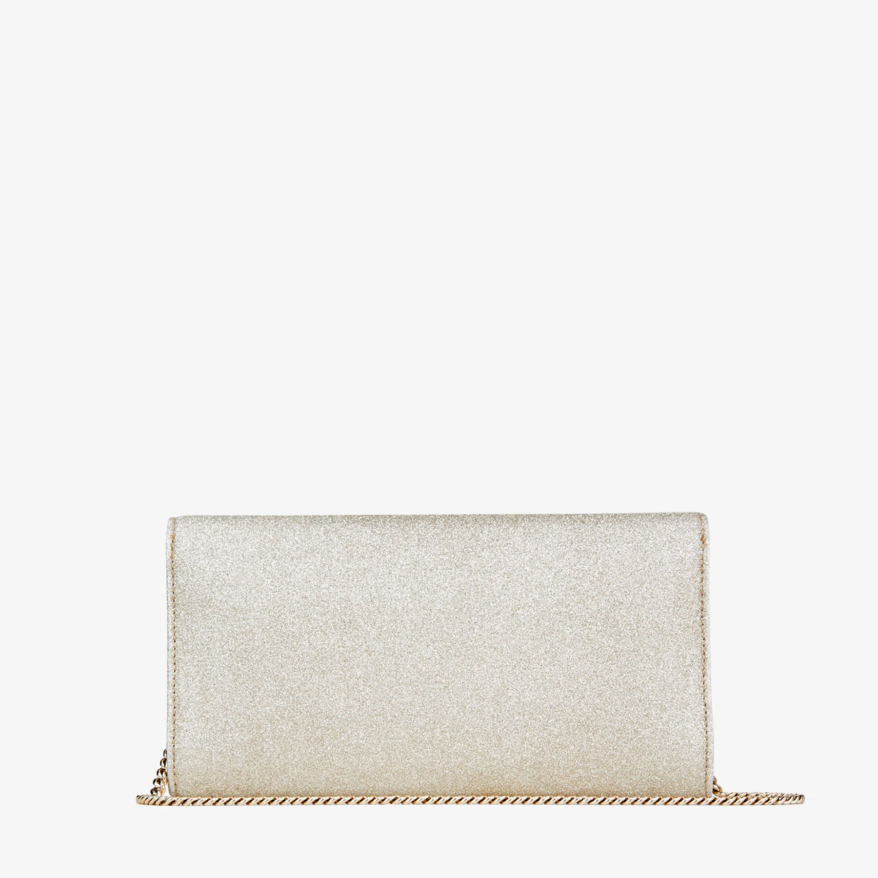 Platinum Ice Dusty Glitter Clutch Bag | Emmie | Pre Fall 18 | JIMMY CHOO