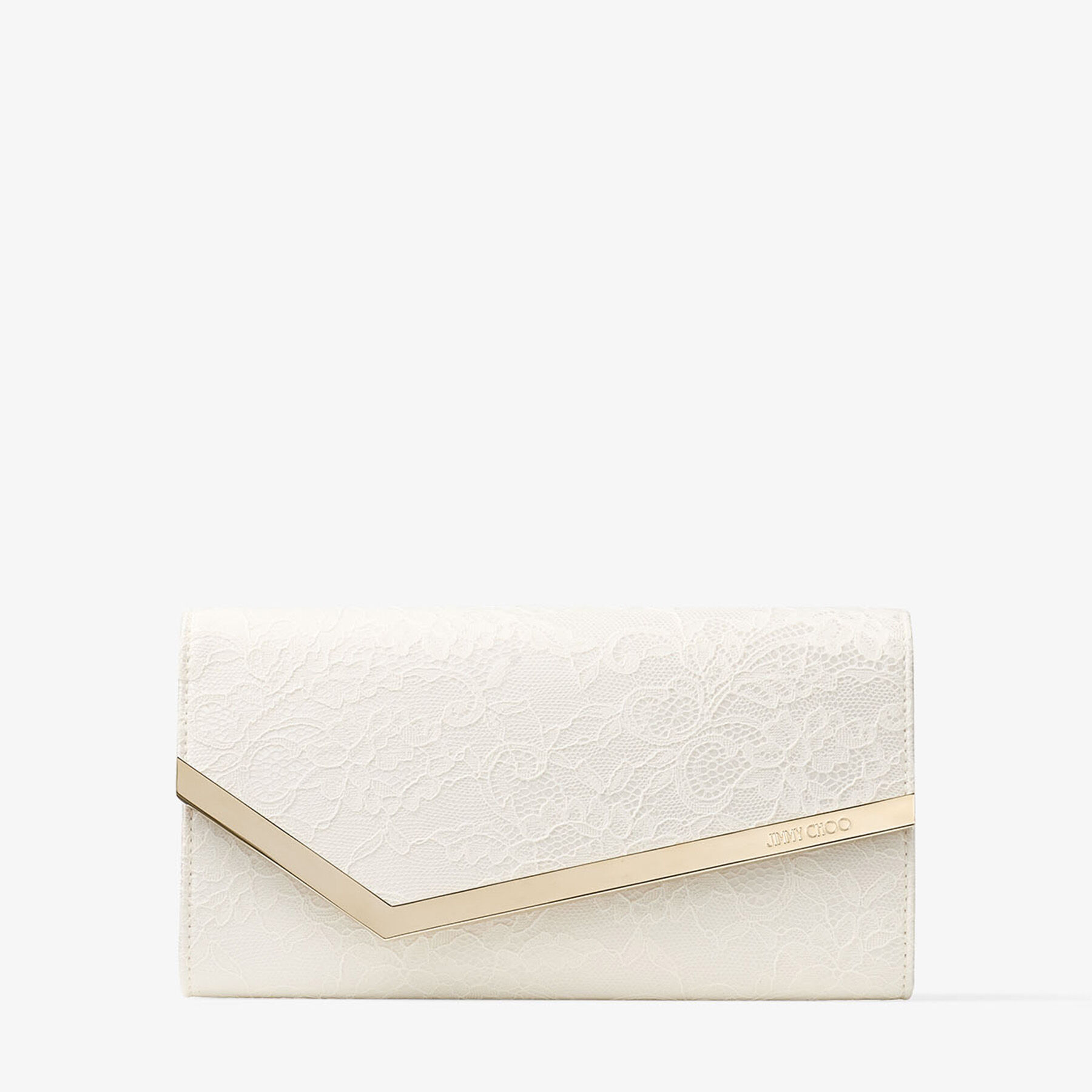 Emmie | Ivory Jimmy Choo Lace Clutch Bag | JIMMY CHOO