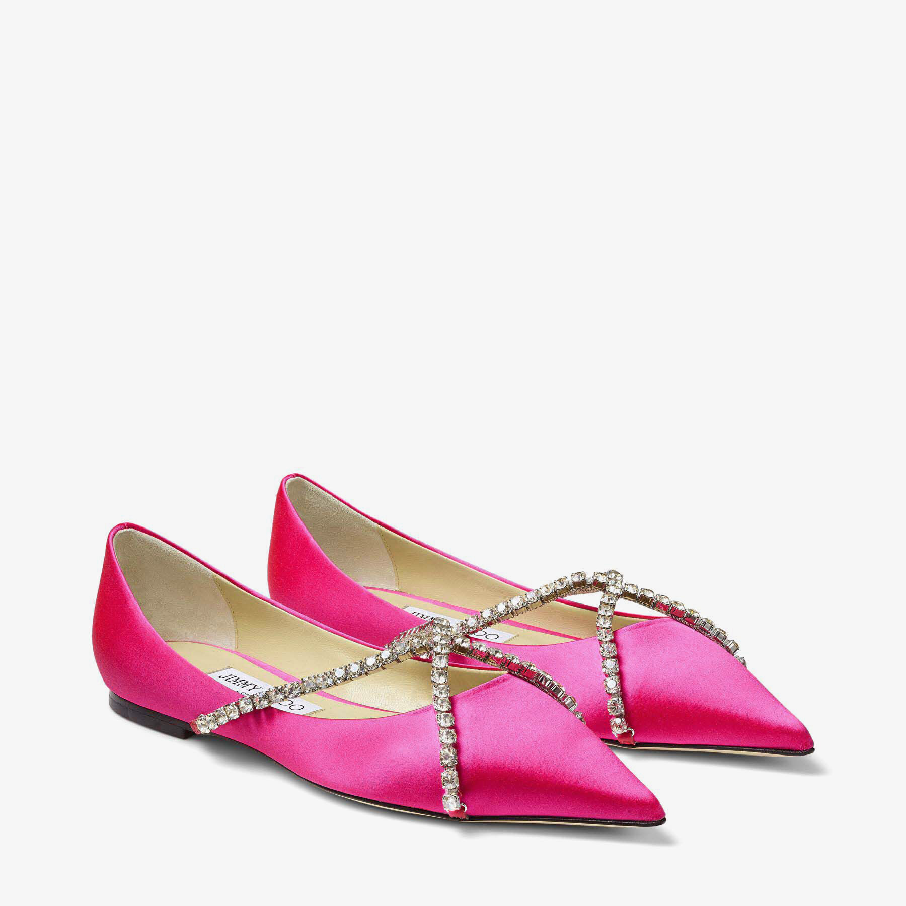 Jimmy choo pink flats clearance