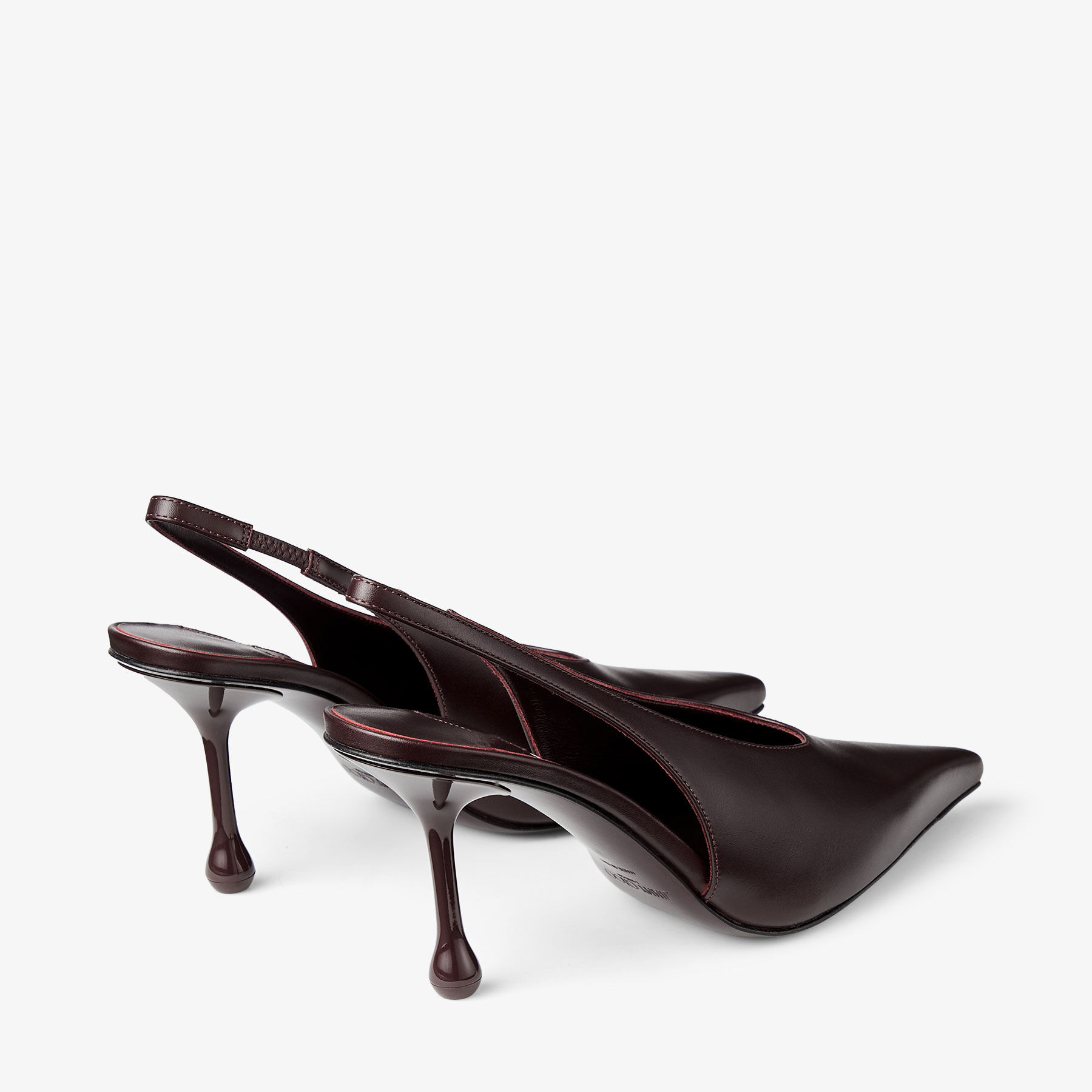 Isa 80 | Deep Merlot Calf Leather Pumps | JIMMY CHOO