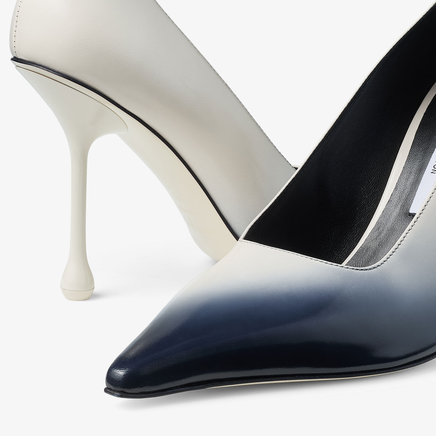 Ixia 95 | Latte Sprayed Spazzolato Leather Pumps | JIMMY CHOO