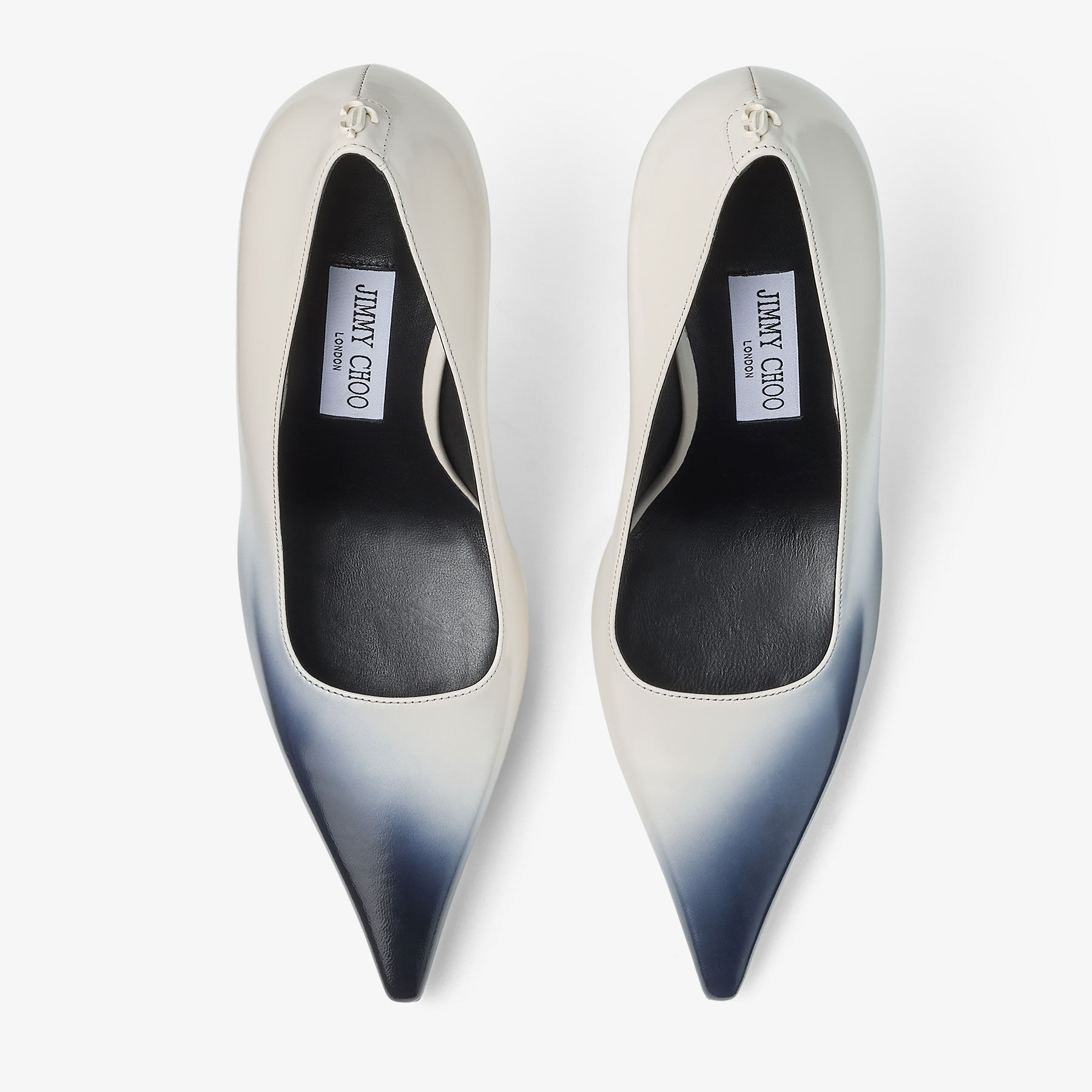 Ixia 95 | Latte Sprayed Spazzolato Leather Pumps | JIMMY CHOO