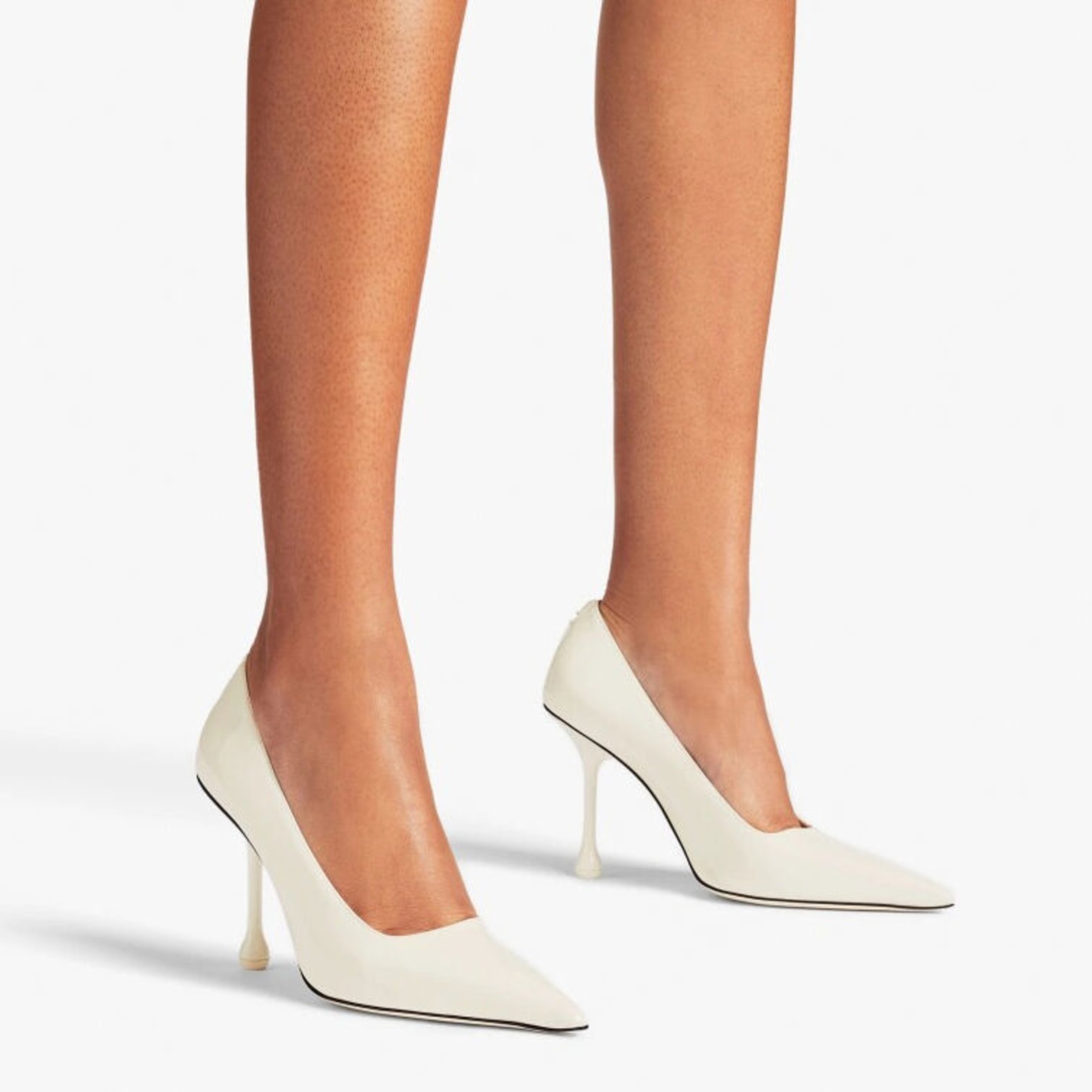 Ixia 95 | Latte Patent Leather Pumps | New Collection | JIMMY CHOO