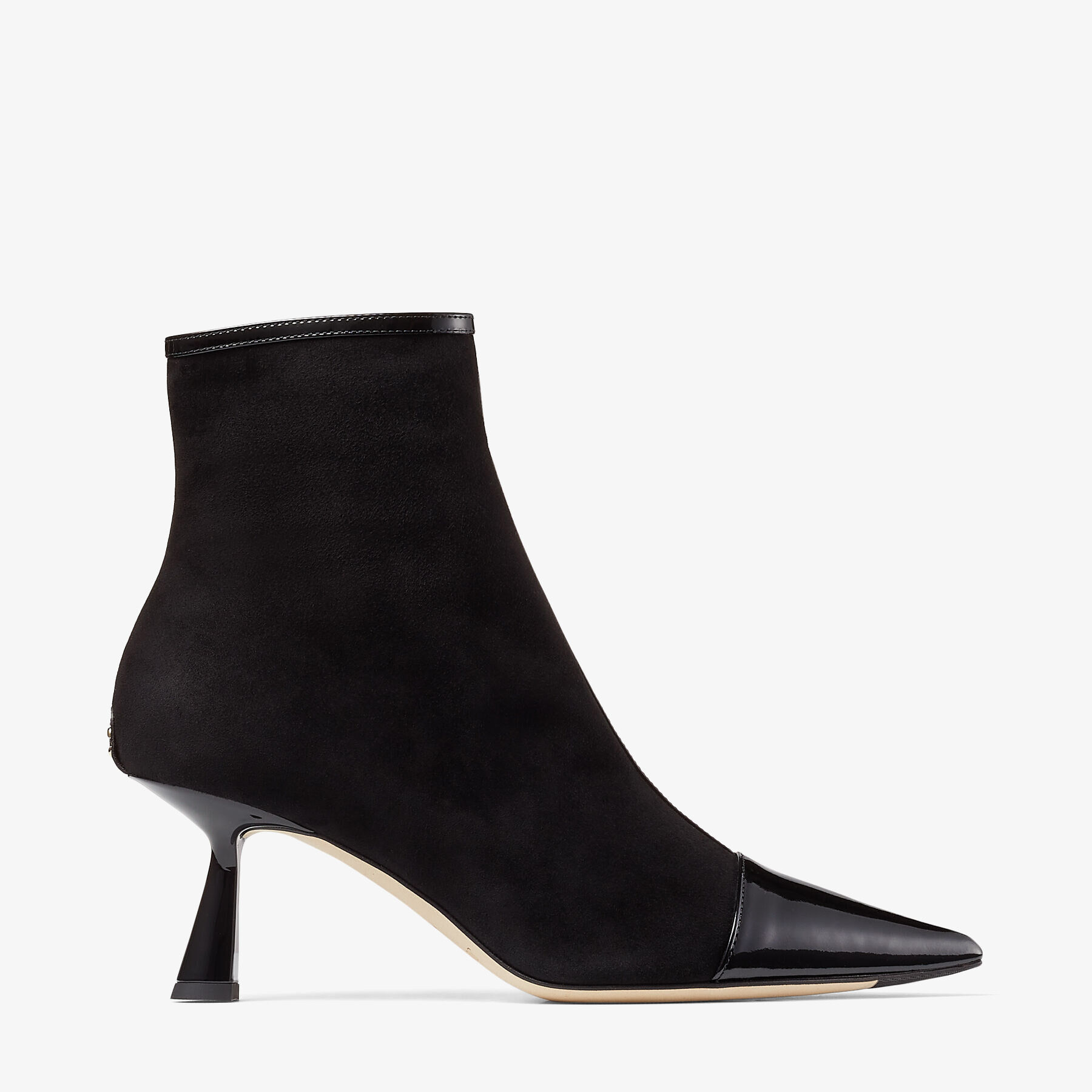 Black Patent and Suede Ankle Boots | KIX/Z 65 | Autumn Winter 2021 