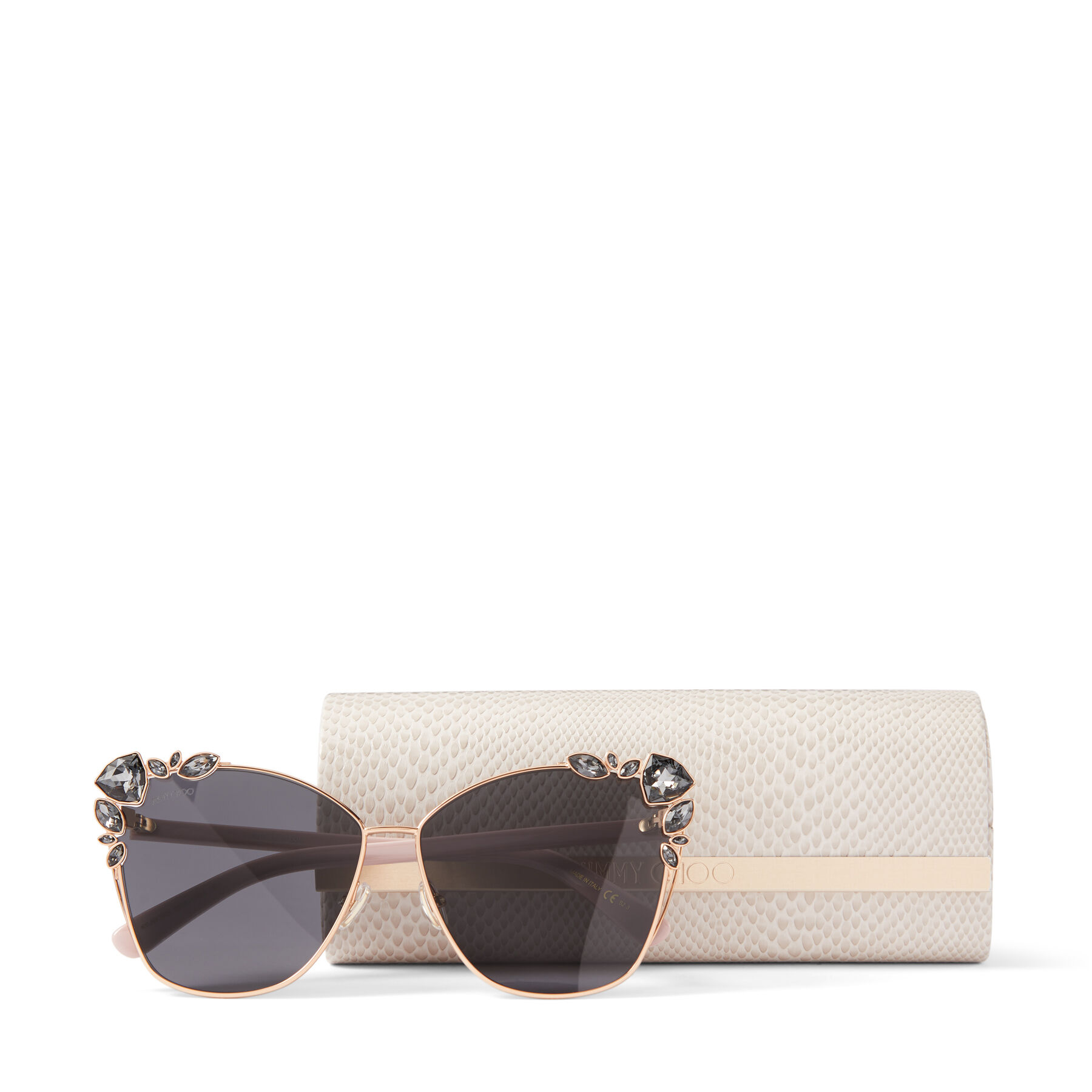 Copper Gold CatEye Sunglasses with Swarovski Crystals KYLA/S 25TH 61