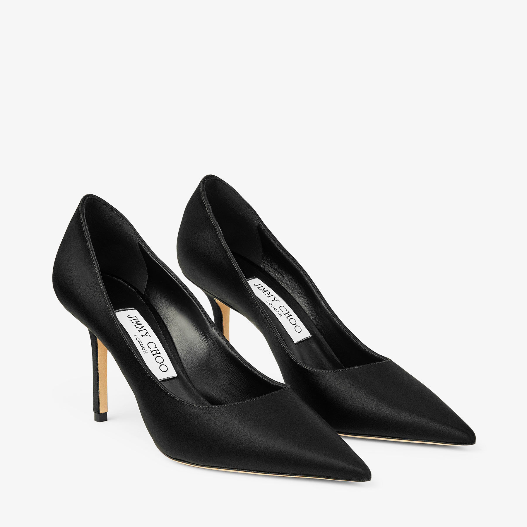 Love 85 | Black Satin Pumps | JIMMY CHOO