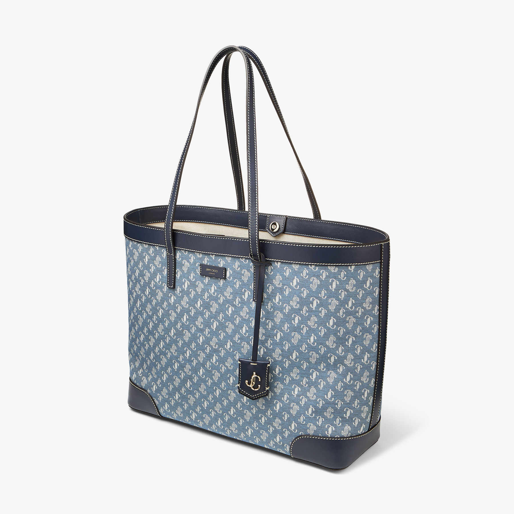 JIMMY CHOO Nine2five E/W デニム トートバッグ 正規店