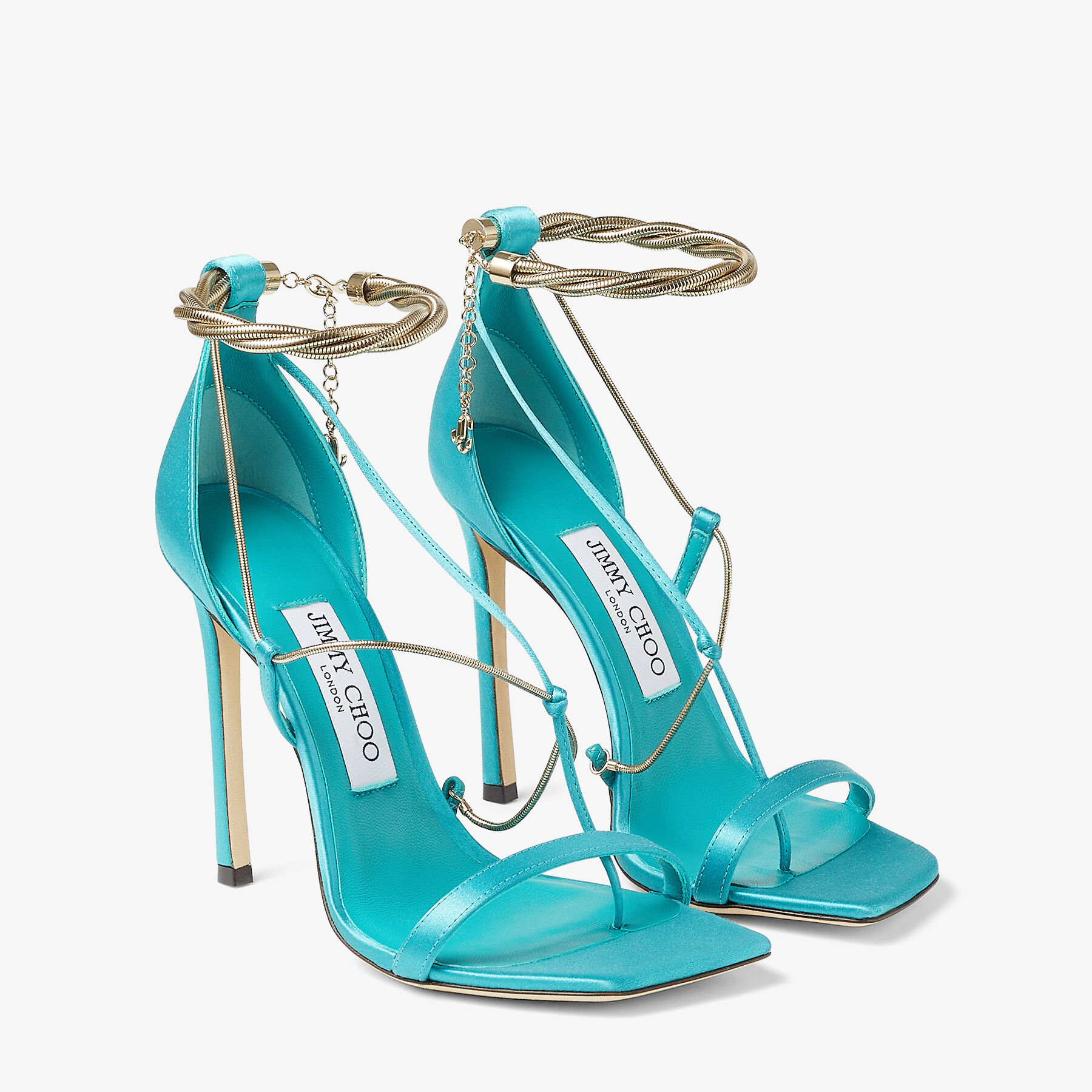jimmy choo satin sandals