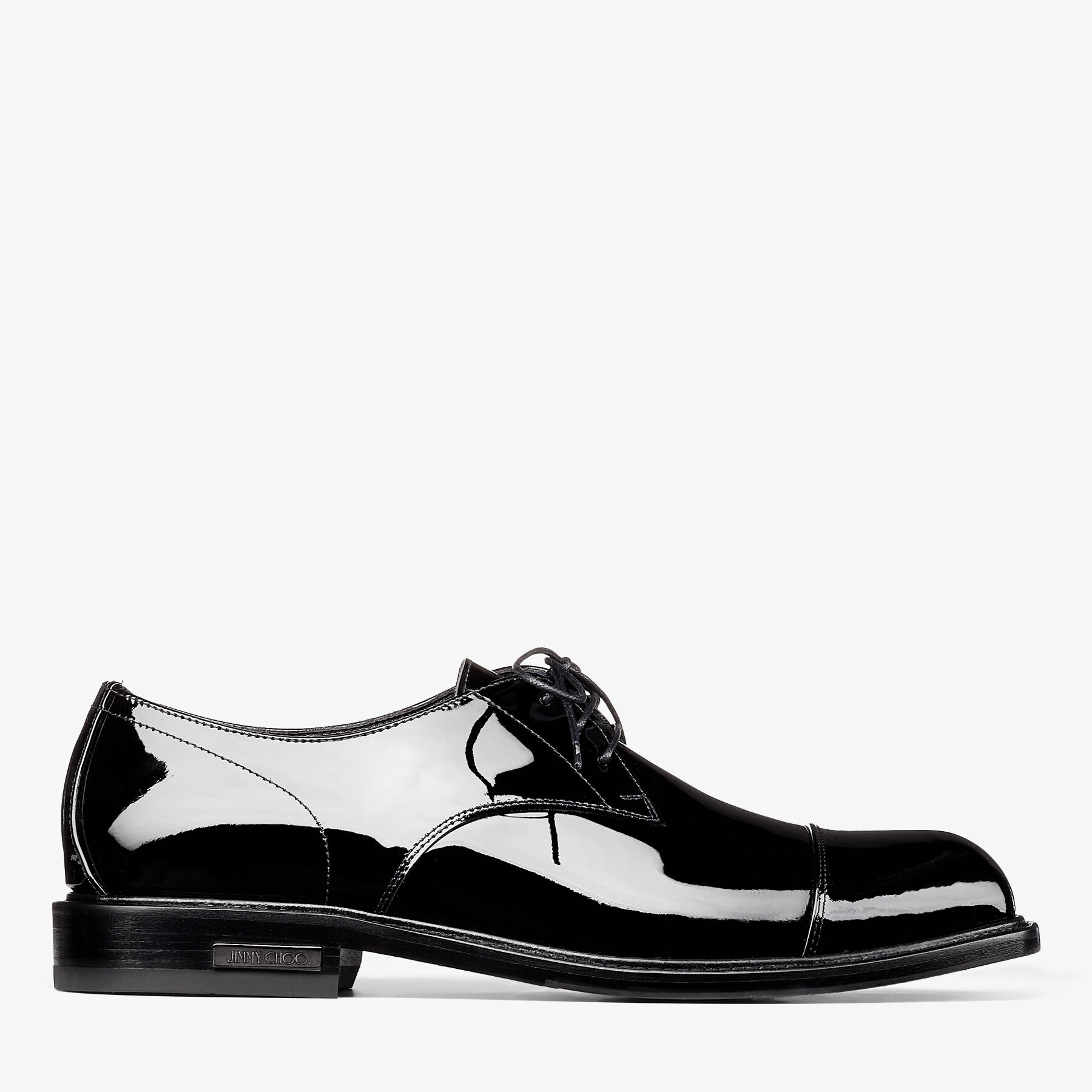 oplichterij Leer vrouwelijk RAY DERBY SHOE | Black Patent Leather Shoes | Winter 2022 collection |  JIMMY CHOO US