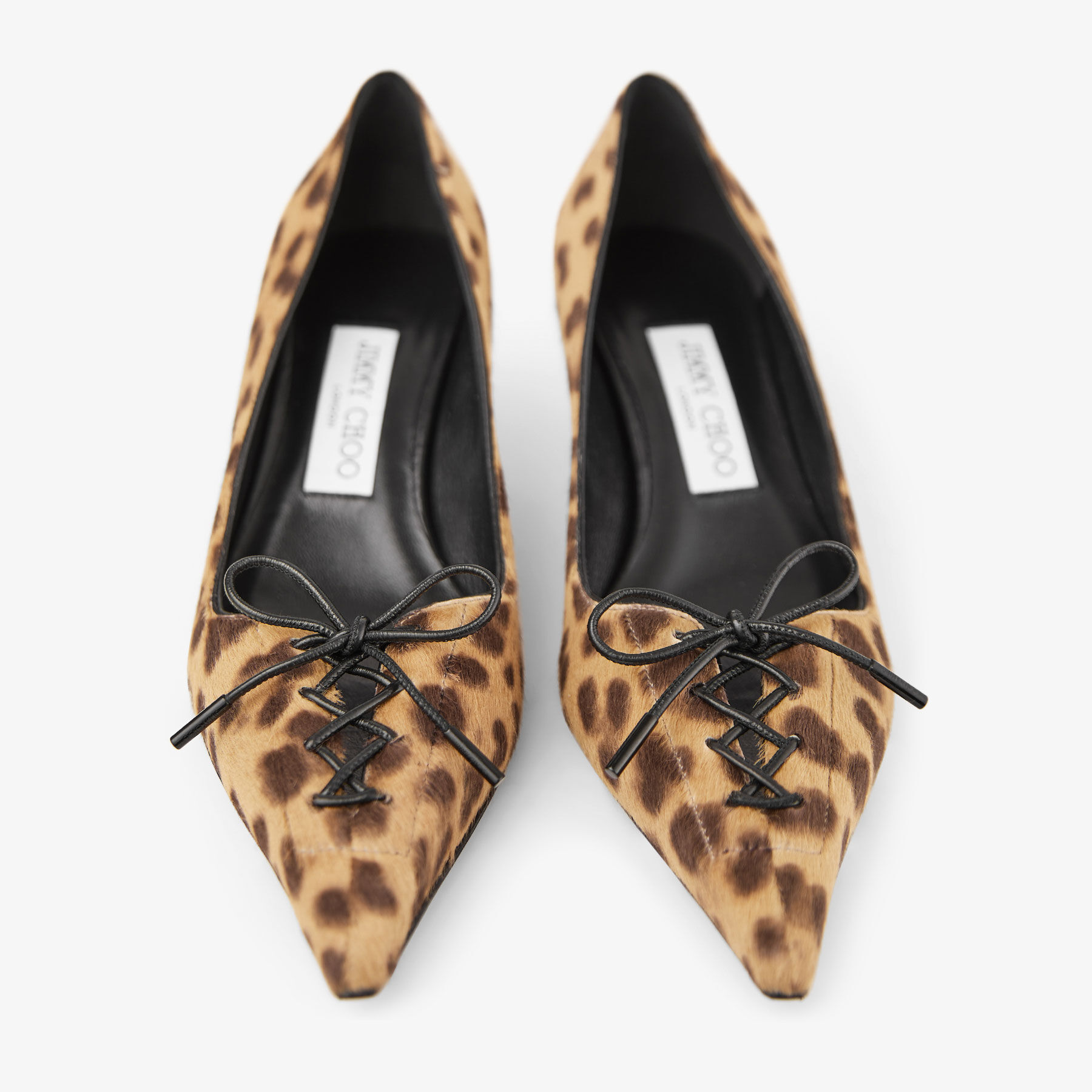 Scarlett 50 | Natural Leopard Print Pony Pumps | JIMMY CHOO