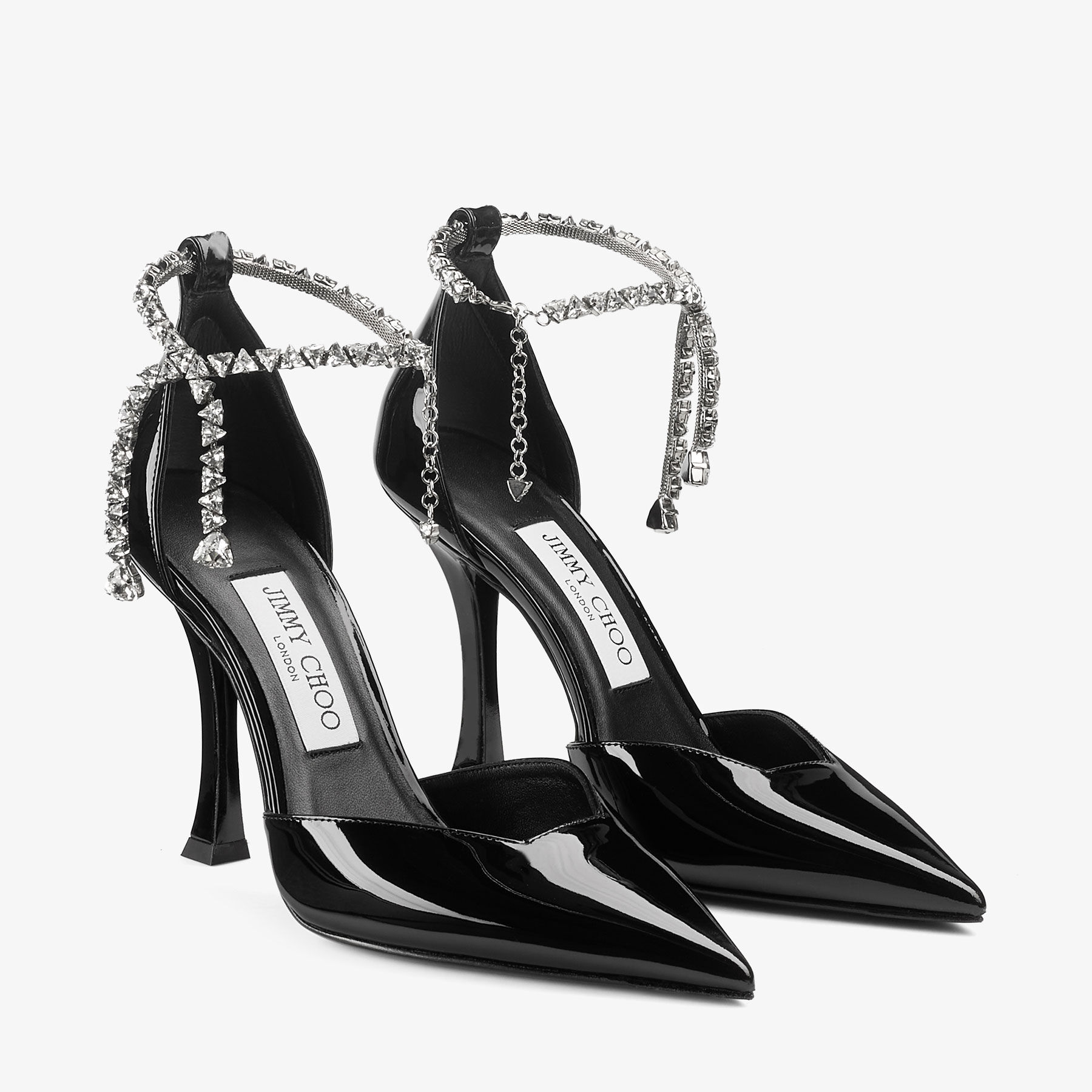 Jimmy 25 Stevie 80 Pumps Silver Satin 240059